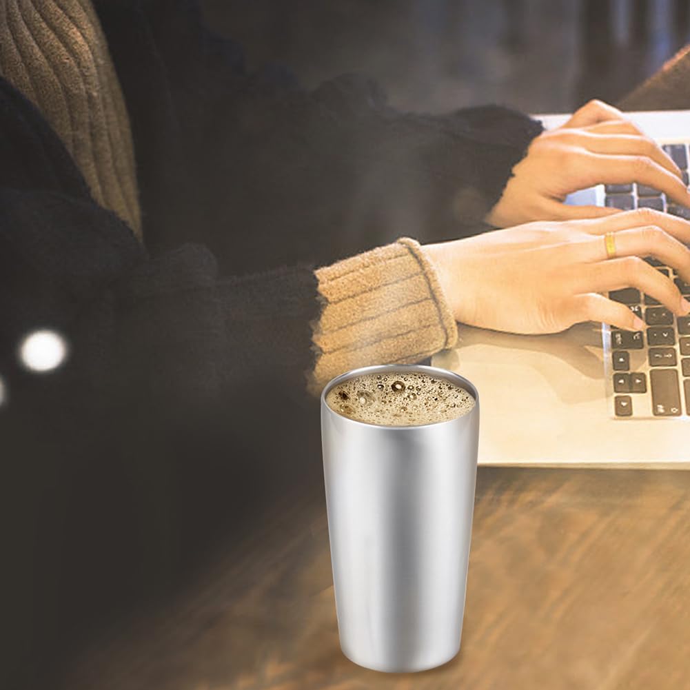 Premium 12oz Stainless Steel Skinny Tumbler - Double Wall Vacuum Insulated Coffee Mug with Lid - Keeps Drinks Hot/Cold for Hours - Perfect for Travel, Office, Gym & Outdoor Activities (8-Pack)
