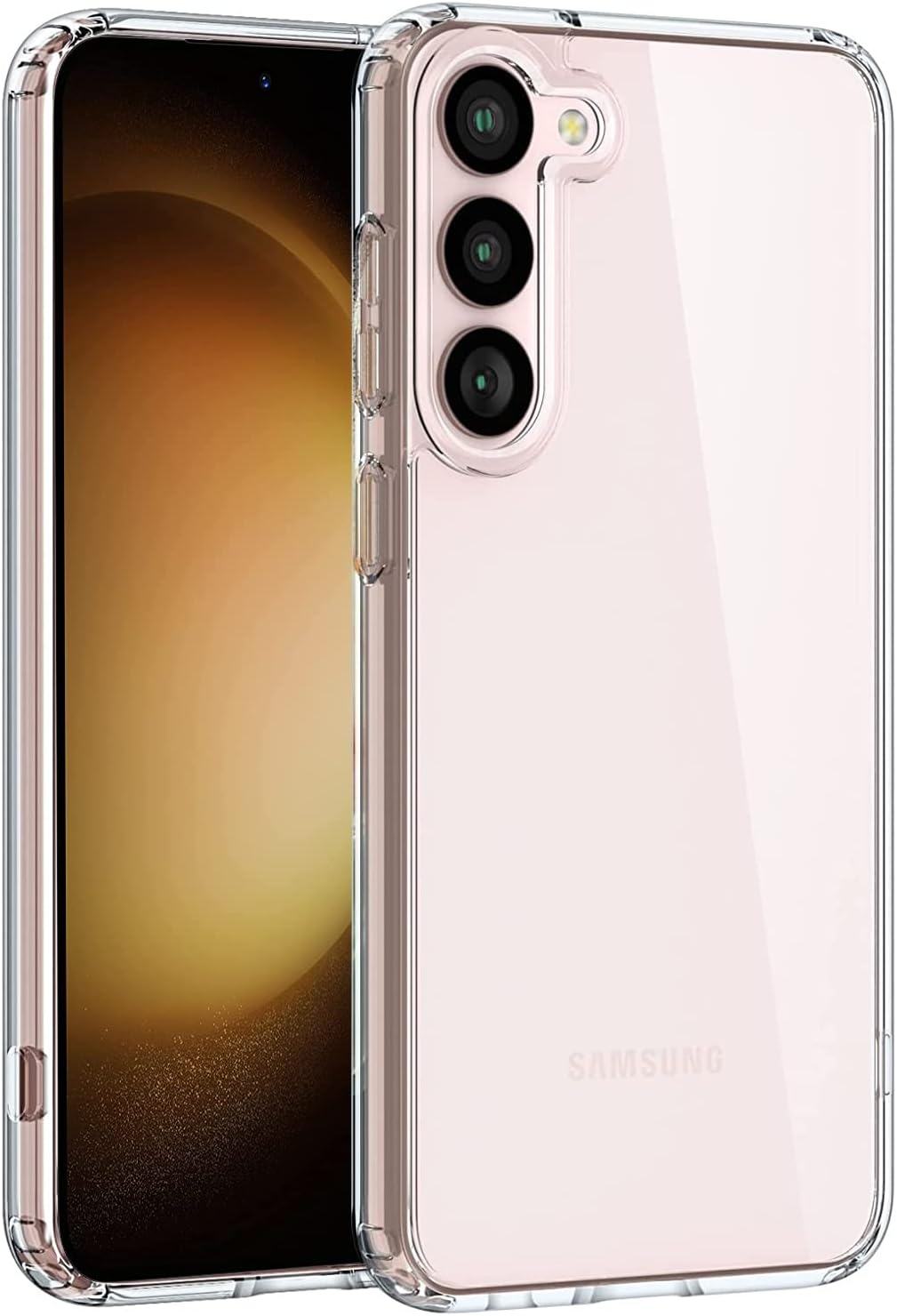 Shockproof Clear Case for Samsung Galaxy S24 & S25 - Slim Protective Phone Cover with Military-Grade Drop Protection | Perfect for Outdoor Activities, Work & Travel