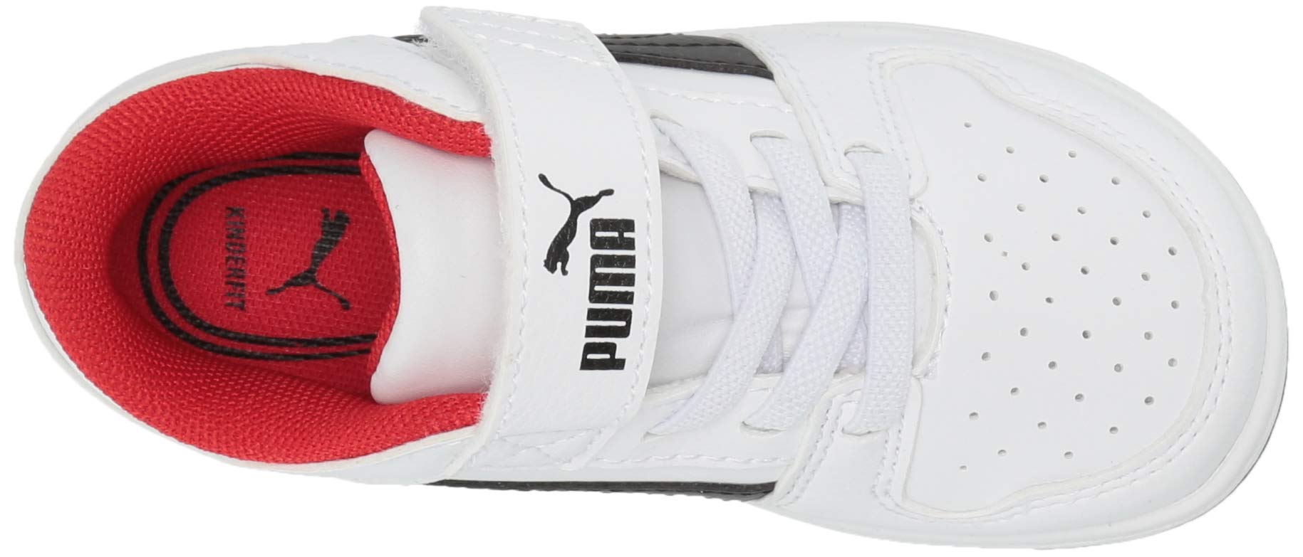 PUMA Unisex Kids Rebound Layup Hook & Loop Sneakers - Lightweight Basketball Shoes for Boys & Girls - Perfect for School, Sports & Casual Wear