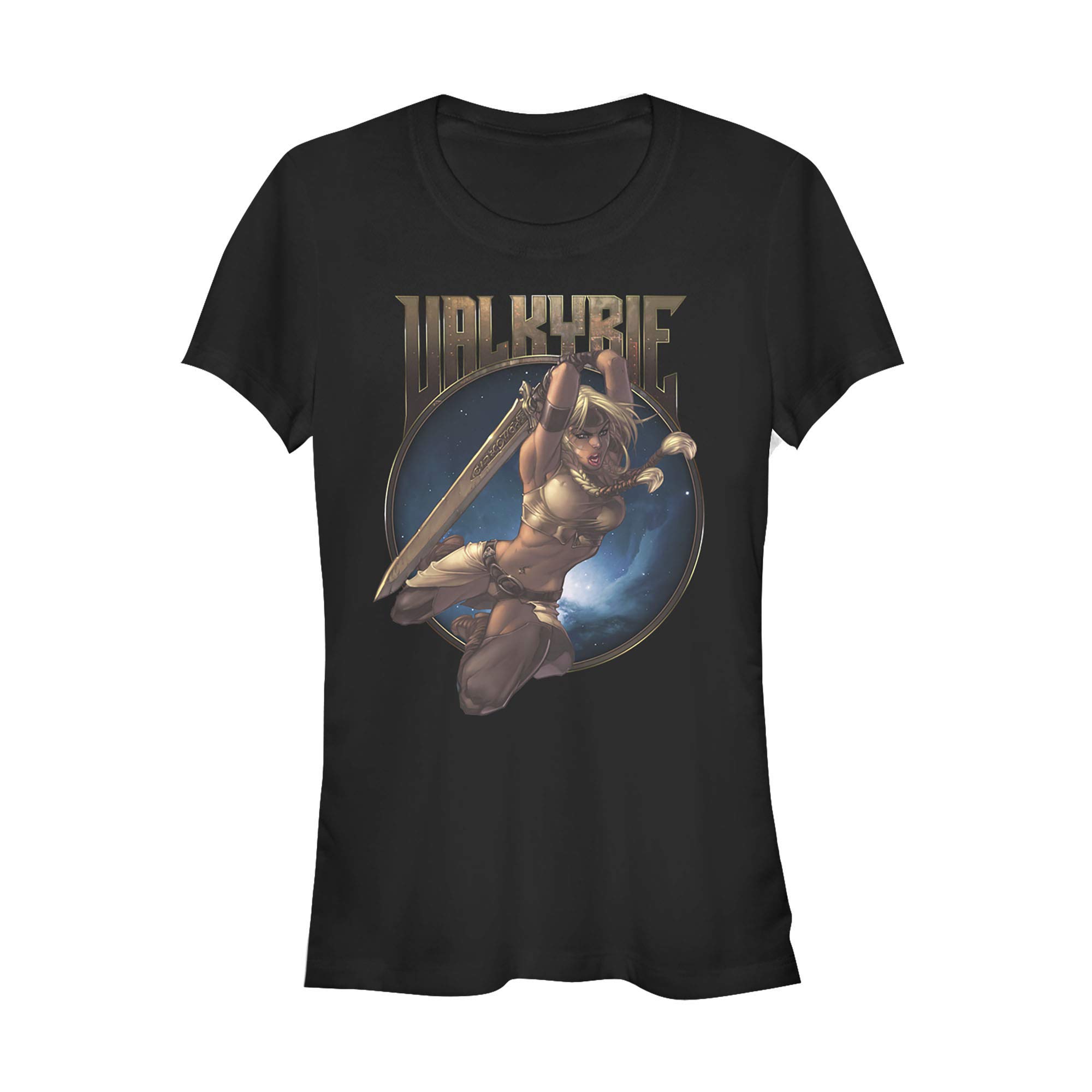 Marvel Valkyrie Graphic Circle Print T-Shirt for Kids - Superhero Costume & Casual Wear