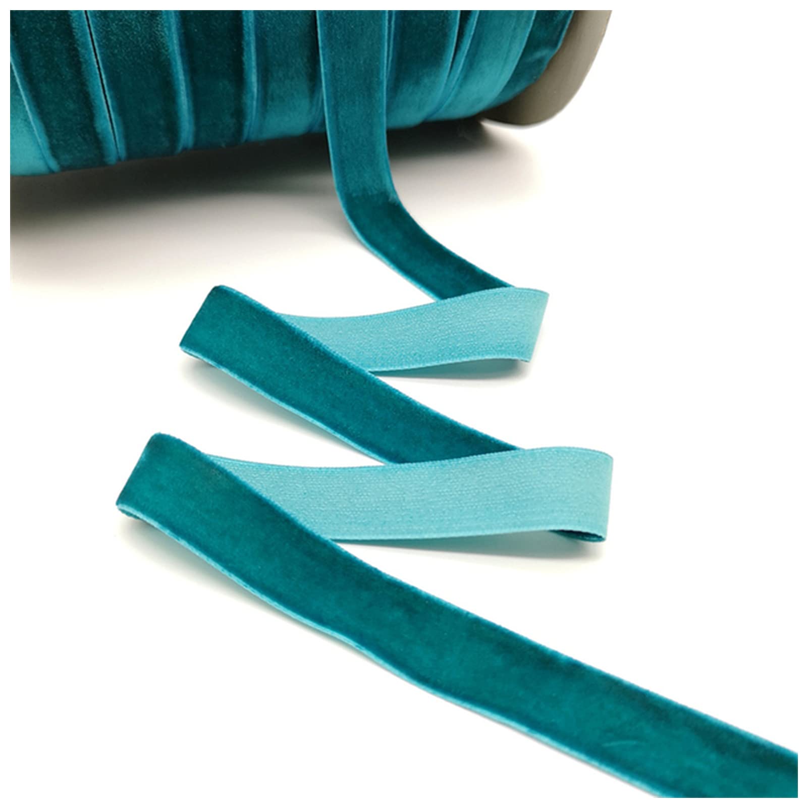 5 Yards Velvet Ribbon (20mm Wide, Navy Blue) - Premium Wedding Party Decorations, DIY Gift Wrapping, Hair Bowknots & Christmas Streamers - Perfect for Birthday Celebrations, Bridal Showers & Holiday Events
