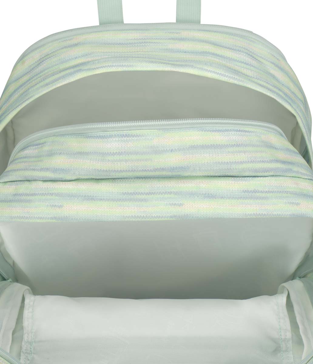 JanSport Big Student Backpack 70s Space Dye Fresh Mint - Durable School & College Backpack for Laptops, Books & Essentials - Perfect for Campus, Travel & Everyday Use