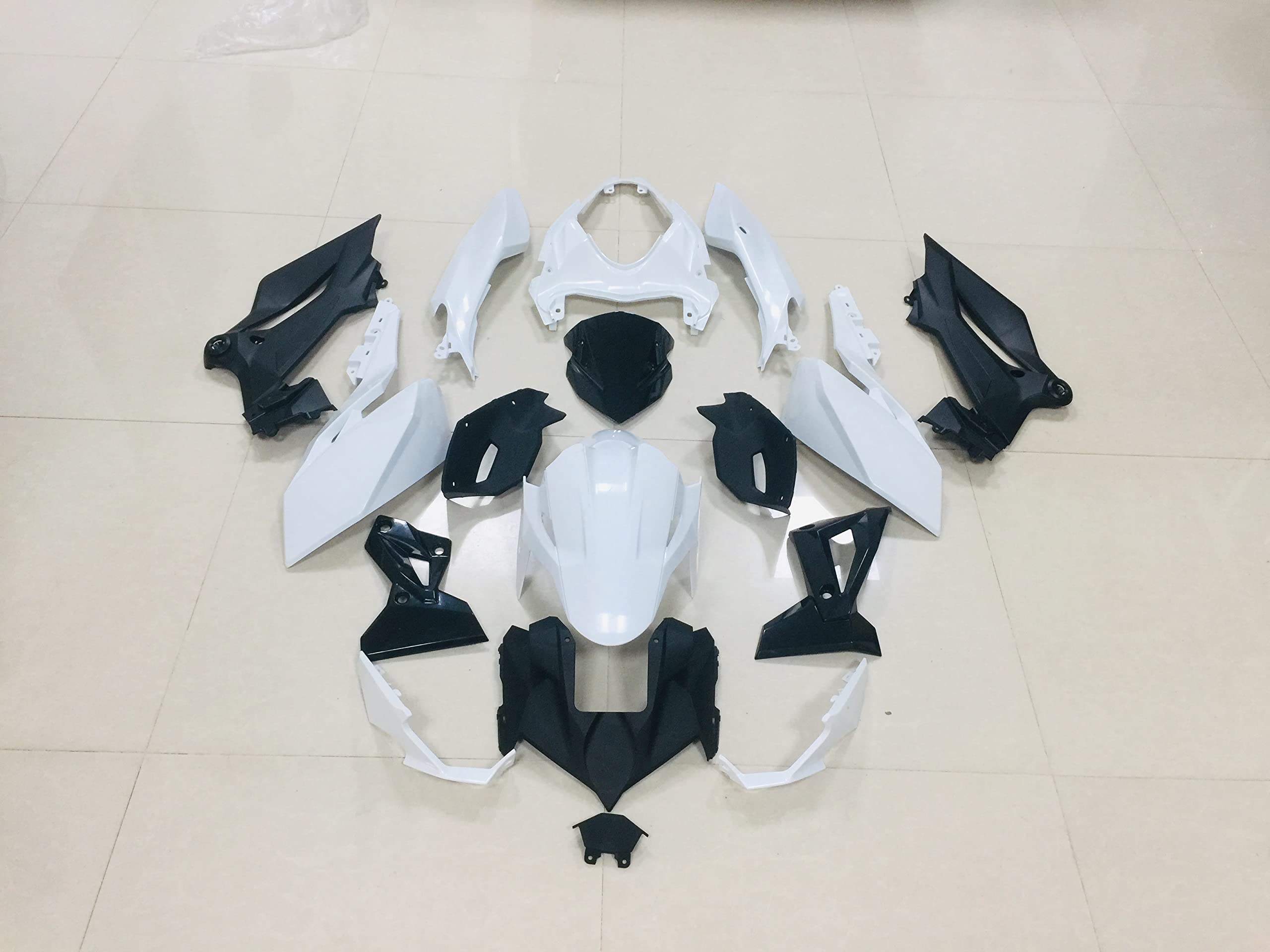 ZXMT Unpainted Motorcycle Fairing Kit for Kawasaki Z400 2019-2021 (17-Piece Set) - Perfect for Bike Restoration, Racing Upgrades & Custom Paint Projects