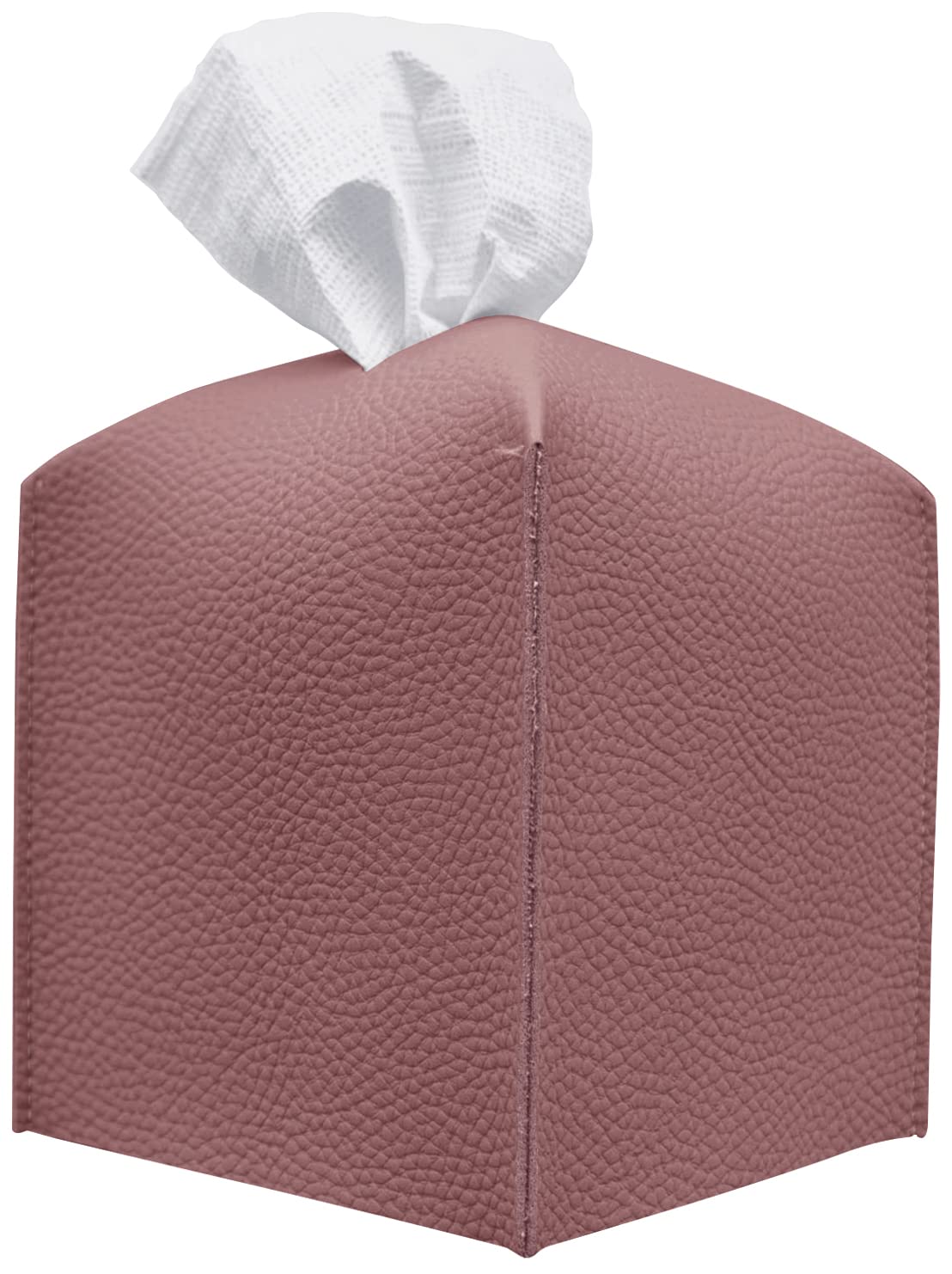 Premium PU Leather Tissue Box Cover - Modern Square Design for Bathroom, Office & Car (5