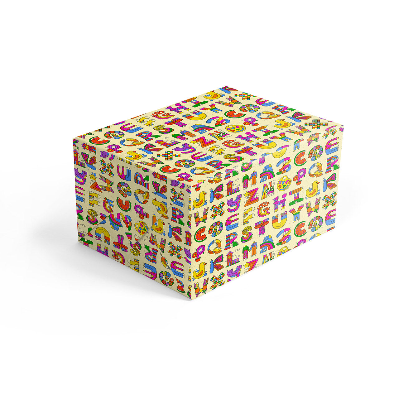 Alphabet Wrapping Paper - ABC Letter Gift Wrap for Birthdays, Parties & Baby Showers - Perfect for DIY Crafts, Scrapbooking & Classroom Activities