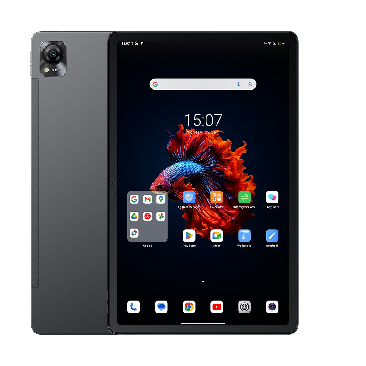 Blackview MEGA 1 Tablet - 10.1 Inch Android 12 Tablet with 8GB RAM 128GB Storage, Dual SIM 4G LTE, 6580mAh Battery - Perfect for Work, Study, and Entertainment