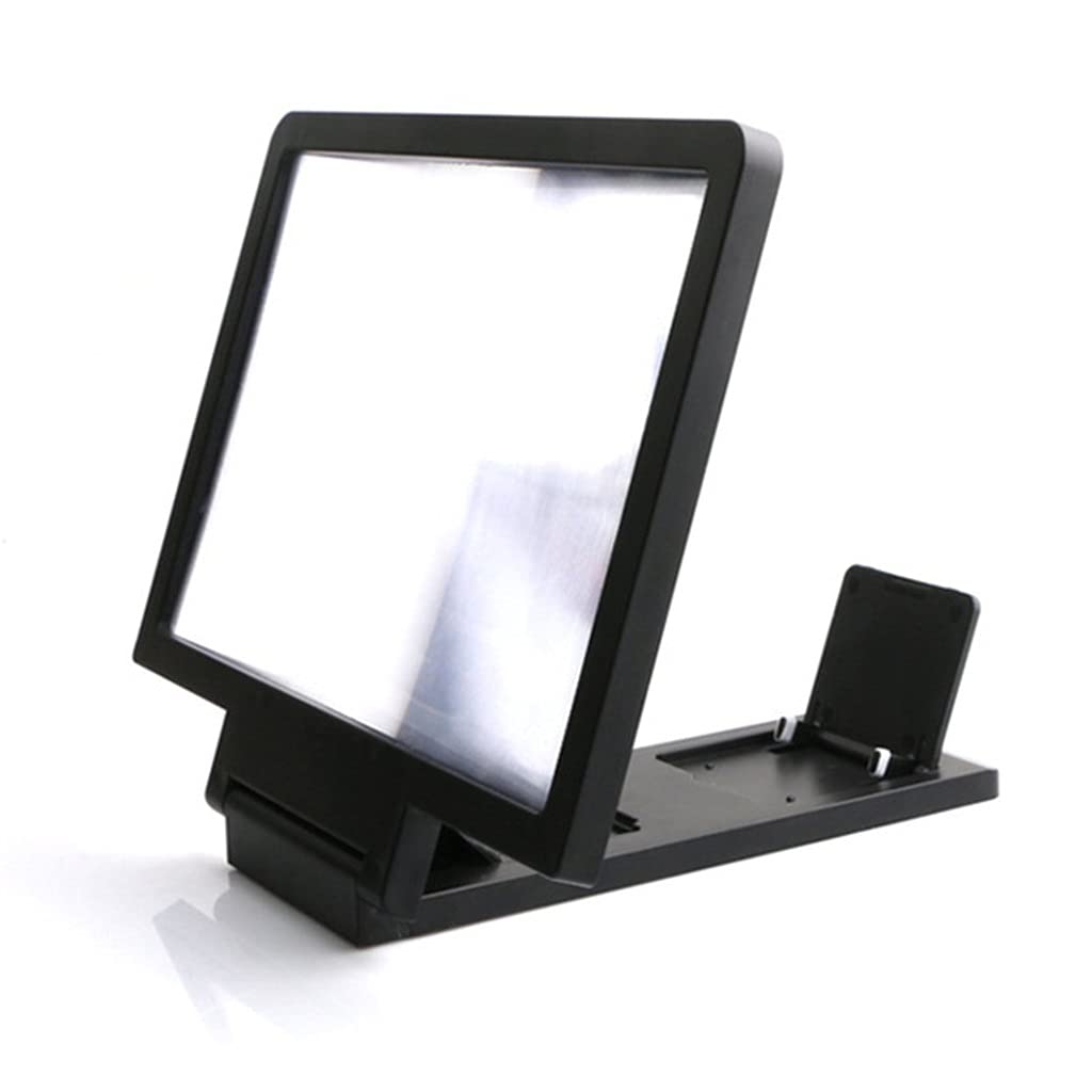 3D Mobile Phone Screen Magnifier - HD Video Magnifying Glass for Smartphones | Perfect for Movie Watching, Gaming & Reading | Universal Phone Holder Included