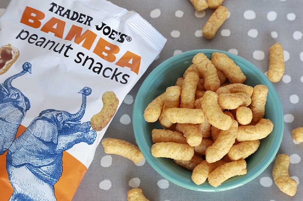 Trader Joe's Bamba Peanut Butter Snacks 3.5oz (100g) - 2 Pack - Crunchy Gluten-Free Kids Snacks for School Lunch & Healthy On-The-Go Treats
