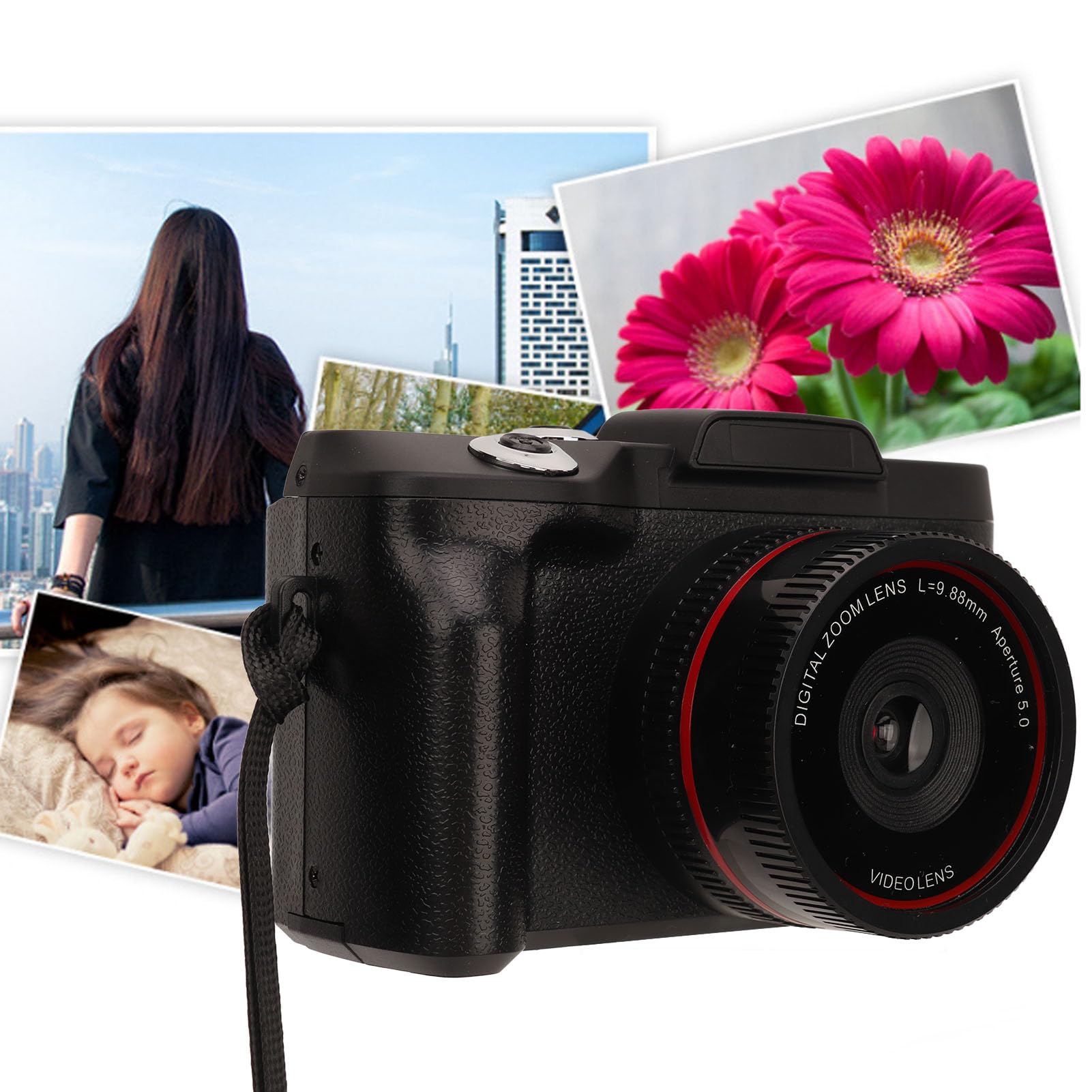 16MP Ultra HD Camera with 1080P Video & 16X Zoom - Perfect for Travel Photography