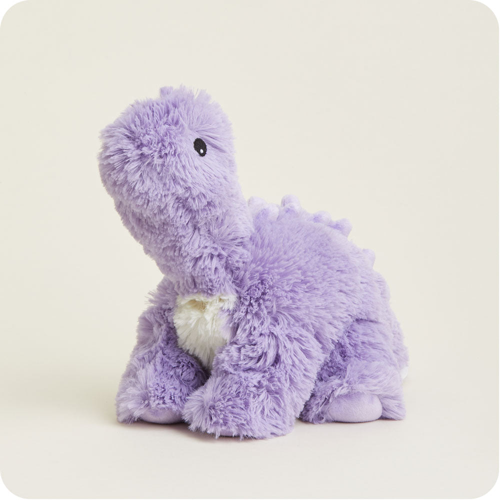 Purple Long Neck Dinosaur Warmies - Soft Plush Heating Pad for Kids & Adults | Perfect for Stress Relief, Anxiety, and Cold Weather Comfort | Great for Bedtime, Travel, and Relaxation