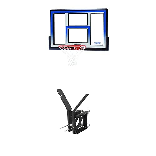 Lifetime Basketball Hoop - Wall/Ceiling Mount Backboard with 9544 Kit | Indoor Polyethylene & Steel Rim for Home Gym