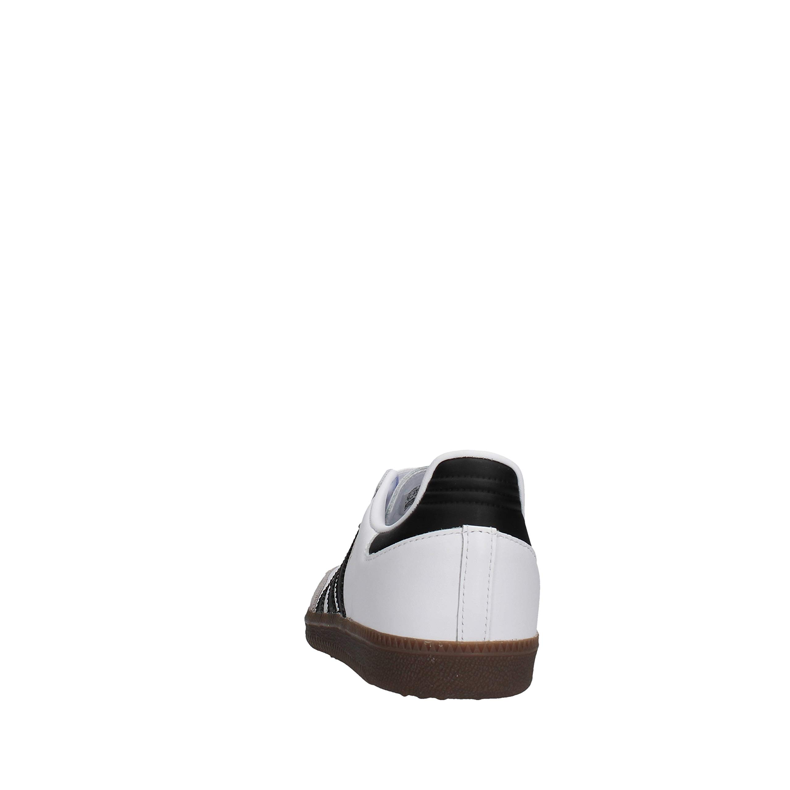 adidas Men's Samba OG Sneakers - Classic White & Black Low-Top Leather Shoes for Casual Wear, Street Style & Everyday Comfort