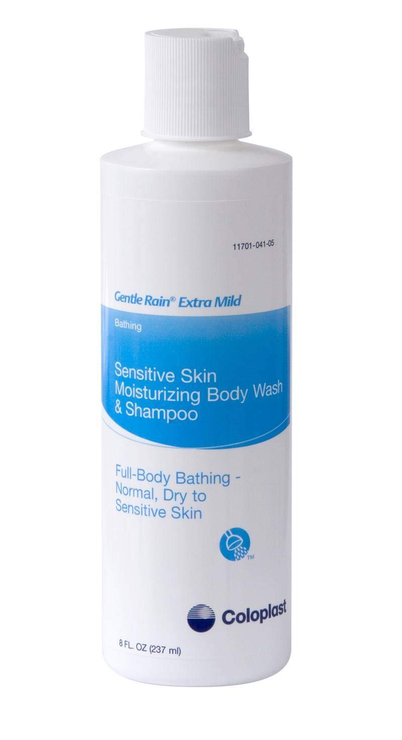 Gentle Rain Shampoo & Body Wash - 8 oz Bottle for Sensitive Skin | Hydrating & Soothing for Daily Use at Home or Travel