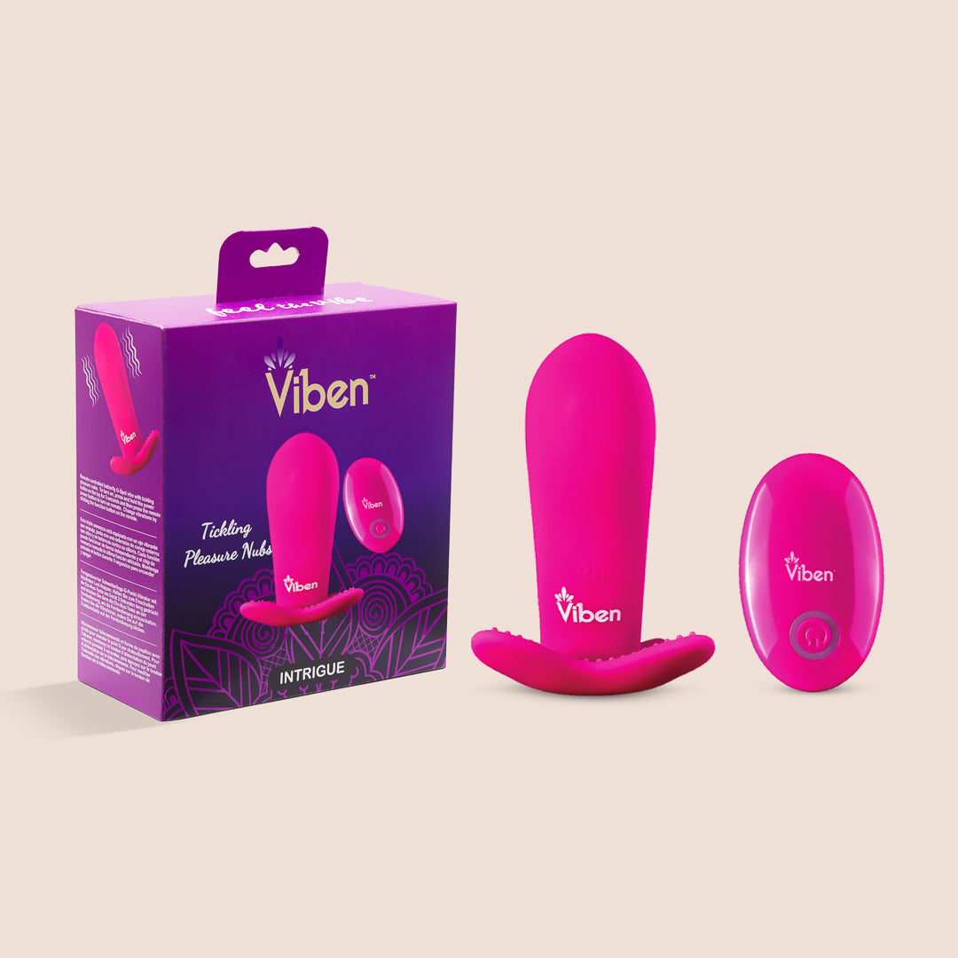 Viben Intrigue Butterfly Rocker with Pleasure Nubs - Remote Controlled Panty Vibrator for Women | Hands-Free Clitoral Stimulation During Date Night & Couples Play