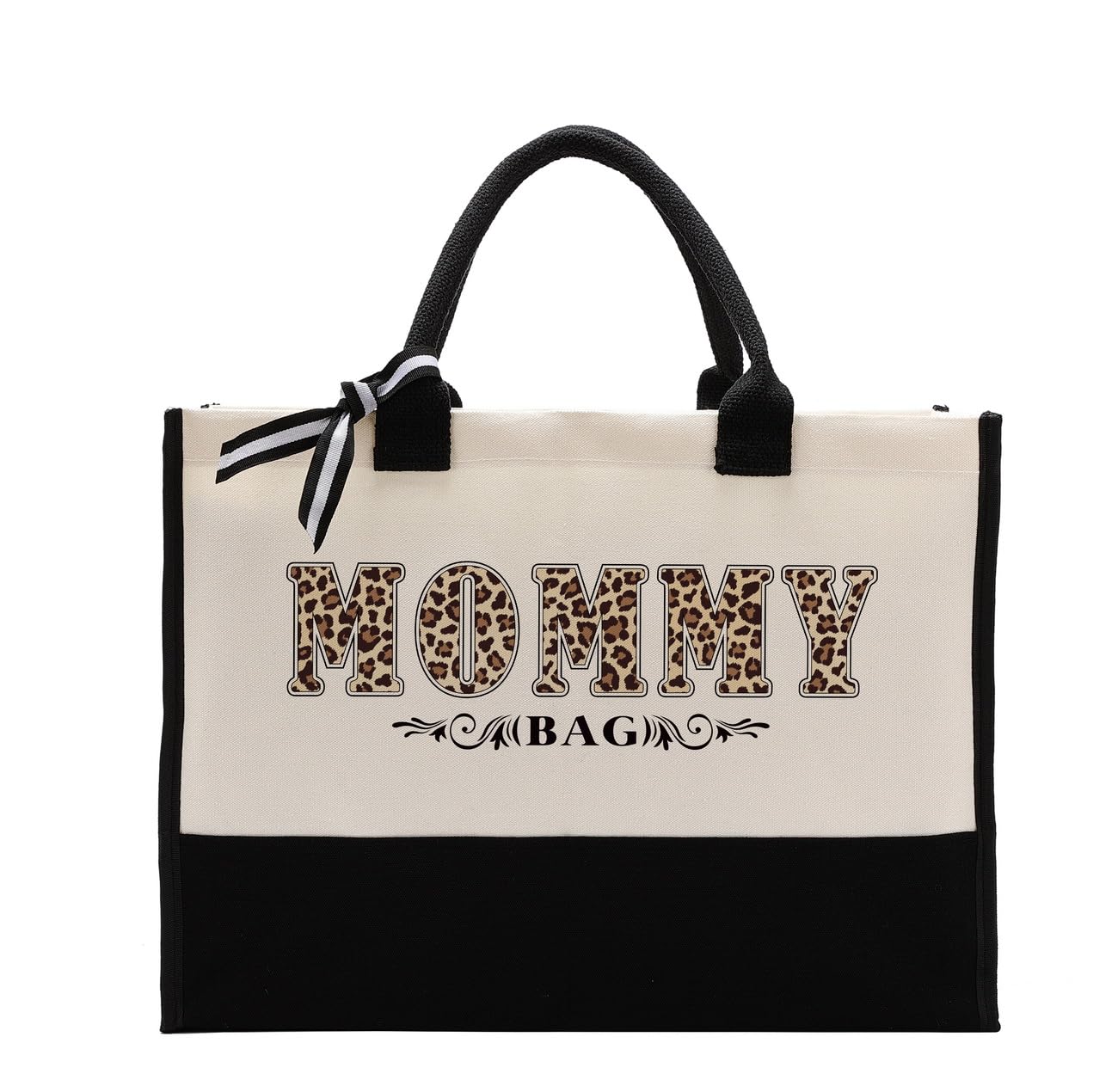 Stylish Cotton Canvas Tote Bag for Women - Reusable Shopping Bag, Perfect Gift for New Moms, Baby Travel & Hospital Essentials - Great for Beach Trips, Groceries & Daily Use