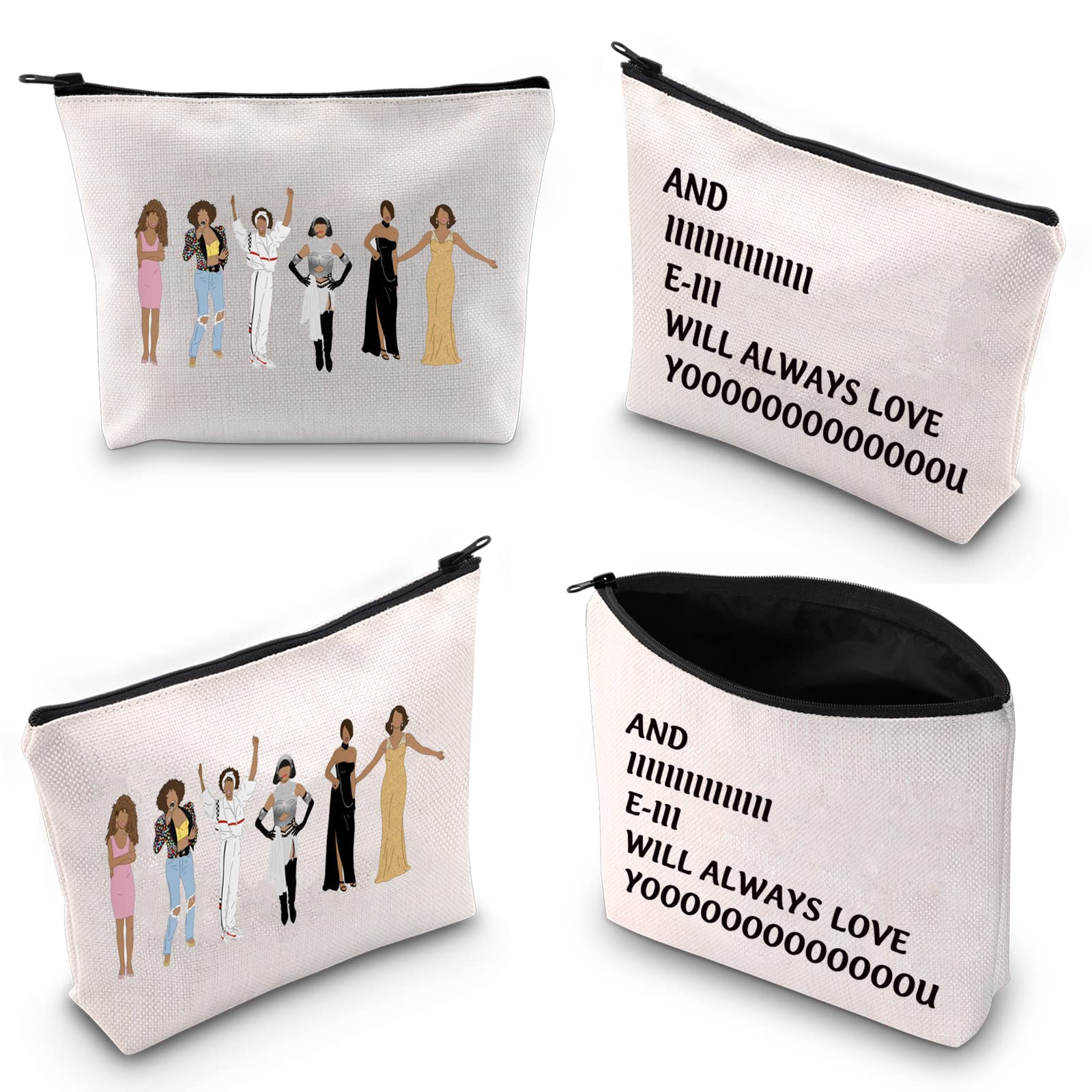 XYANFA Music Lovers Makeup Bag - Cute Cosmetic Pouch with 