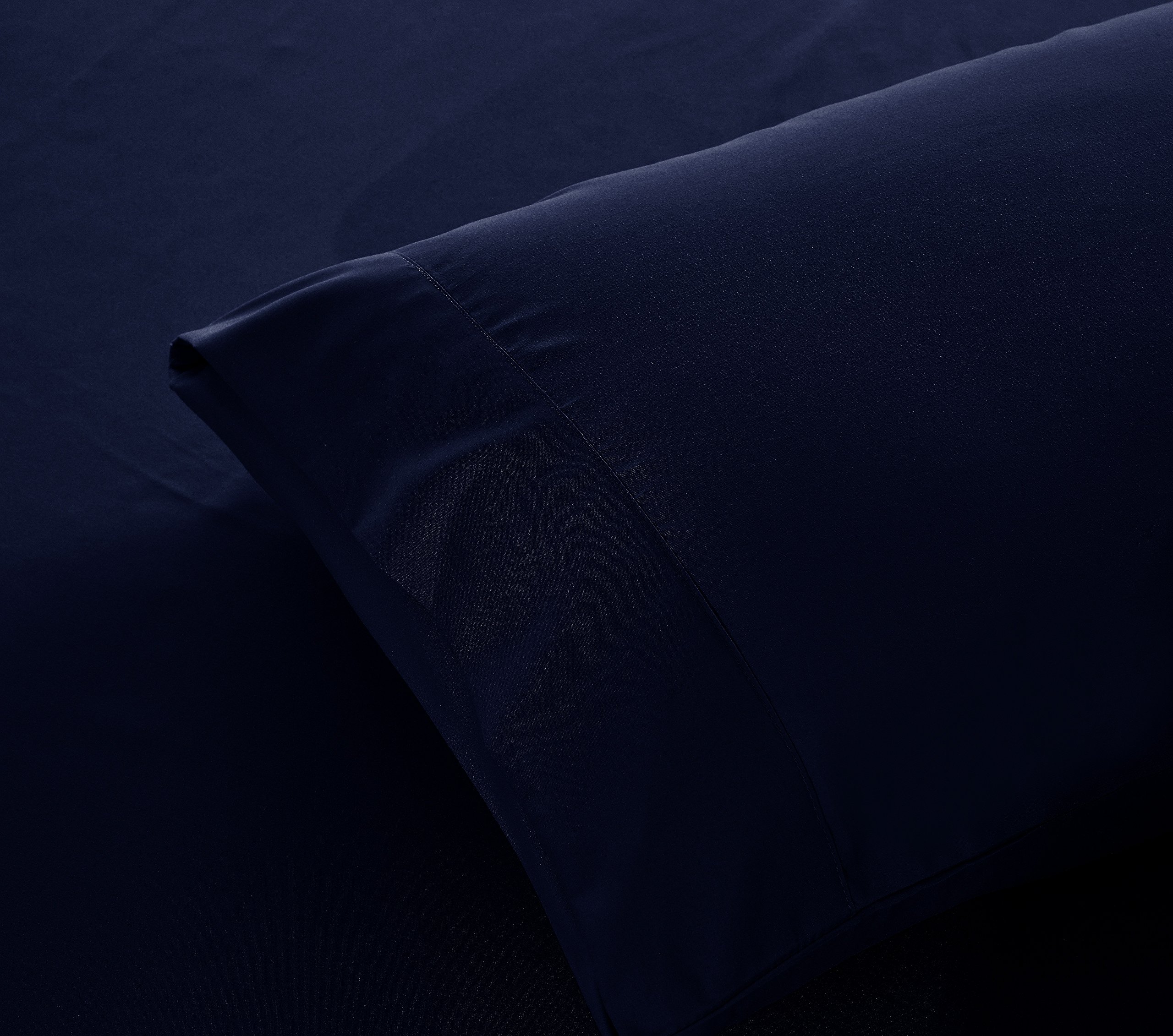 OBA HOME Microfiber Bed Sheet Set - Twin Size (Navy Blue) | Ultra Soft & Breathable Bedding | Perfect for Kids Rooms, Dorms & Guest Bedrooms