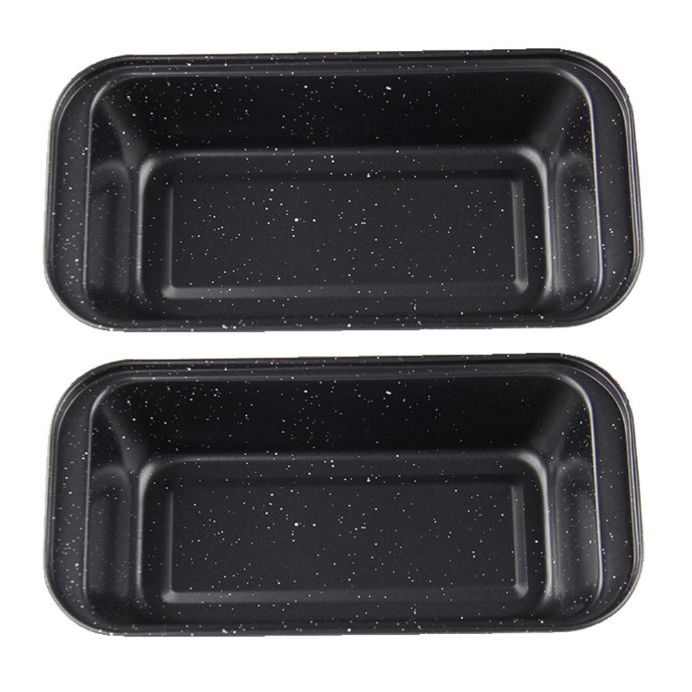 Hemoton 2-Piece Nonstick Carbon Steel Bread Loaf Pans - 350g Heavy Duty Baking Pans for Homemade Bread, Banana Bread & Pound Cake - Perfect for Oven Baking, Gift Giving & Holiday Cooking