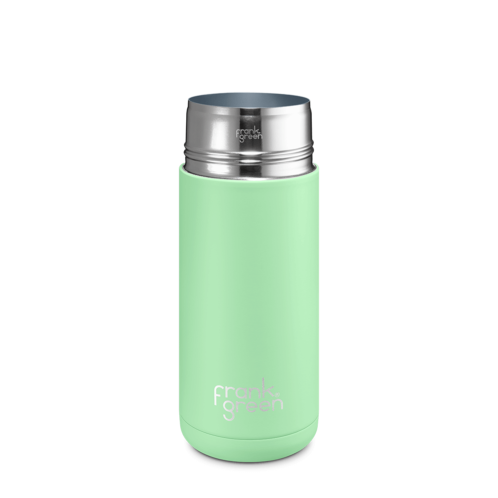 16oz Ceramic Reusable Coffee Cup with Lid - 475ml Insulated Travel Mug for Hot & Cold Drinks - Perfect for Office, Commuting, and Outdoor Activities