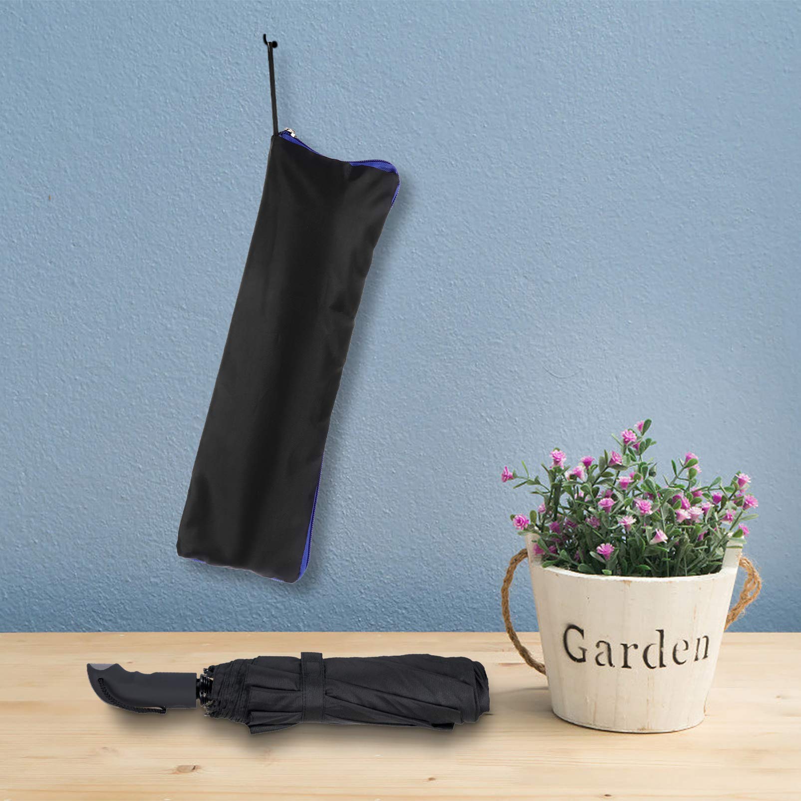 BESPORTBLE Waterproof Umbrella Storage Pouch - 35cm Portable Travel Umbrella Case for Wet Folding Umbrellas | Perfect for Commuting, Hiking & Outdoor Activities