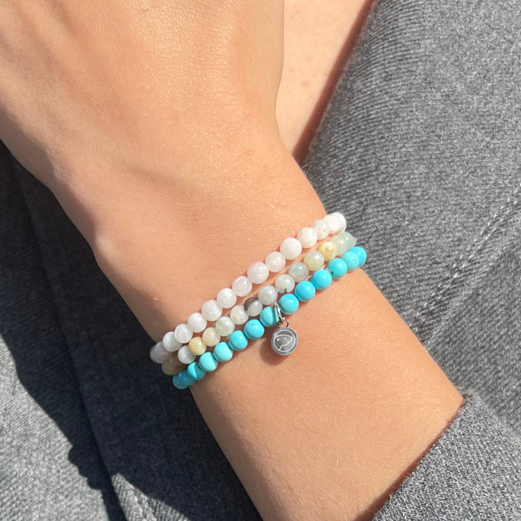 Natural Healing Crystal Bracelet Set - Mini Gemstone Energy Bracelets for Women & Men - Perfect for Meditation, Yoga & Stress Relief