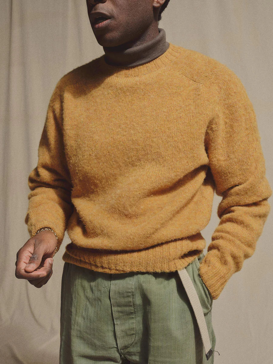 J.PRESS x BUCK MASON Men's Shaggy Dog Wool Sweater - Classic Cable Knit Pullover for Winter & Fall | Perfect for Casual Outfits, Office Wear & Holiday Gatherings