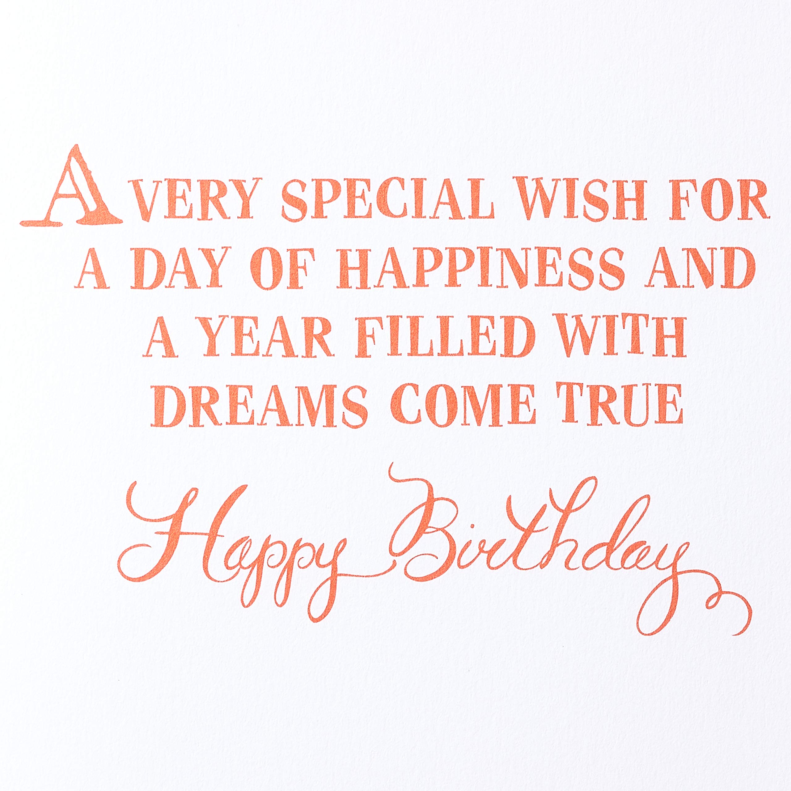 Papyrus Birthday Card - Dreams Come True - Elegant Handmade Greeting Card for Women & Men - Perfect for Birthdays, Anniversaries & Special Occasions