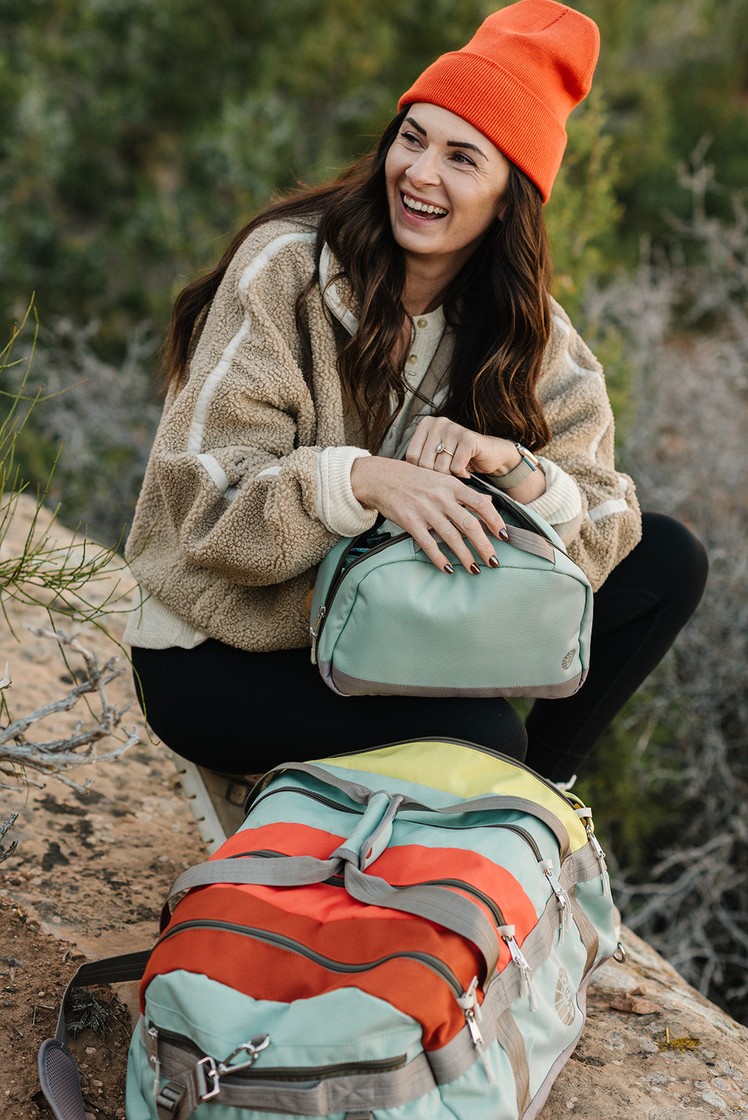Free People Travel Toiletry Bag for Women - Waterproof Cosmetic Makeup Organizer Pouch - Perfect for Travel, Gym, and Daily Essentials Storage