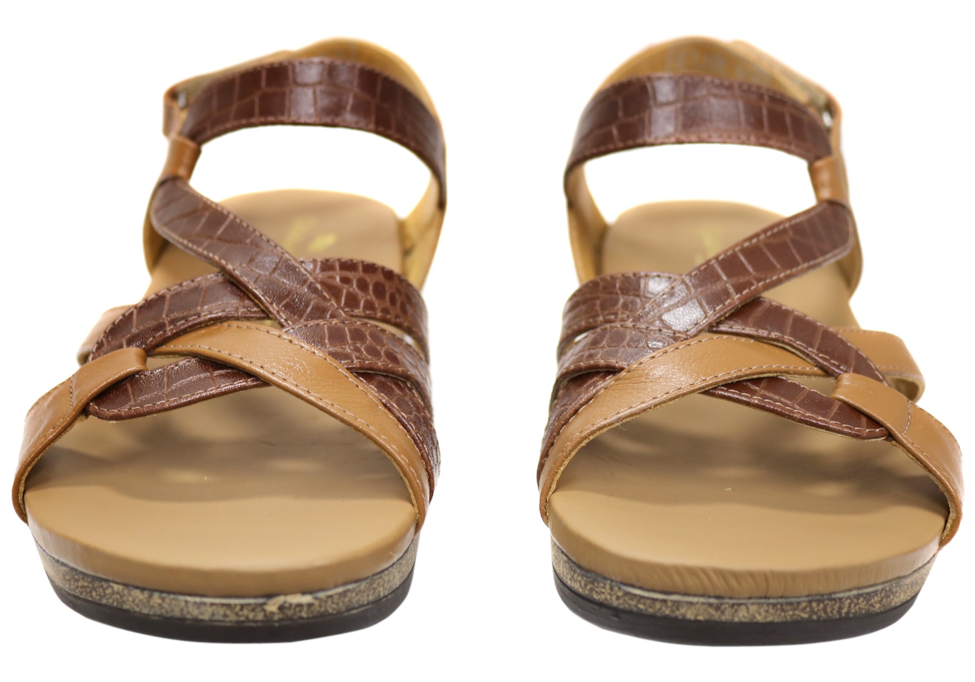 Anita Women's Comfortable Brazilian Leather Sandals - Breathable Open Toe Casual Sandals for Summer, Beach, and Vacation Wear