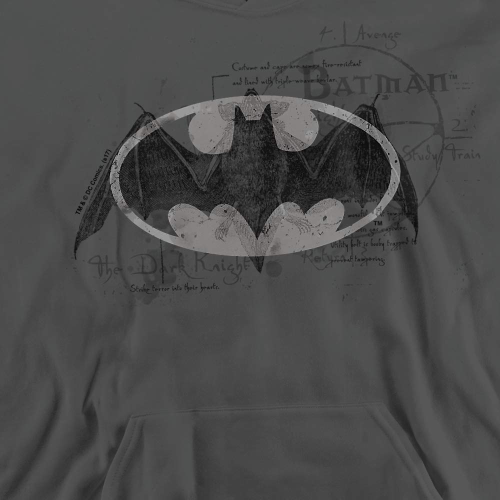 Trevco Batman Arcane Bat Logo Unisex Youth Pullover Hoodie - Soft Cotton Sweatshirt for Kids & Teens - Perfect for Cosplay, Halloween & Casual Wear