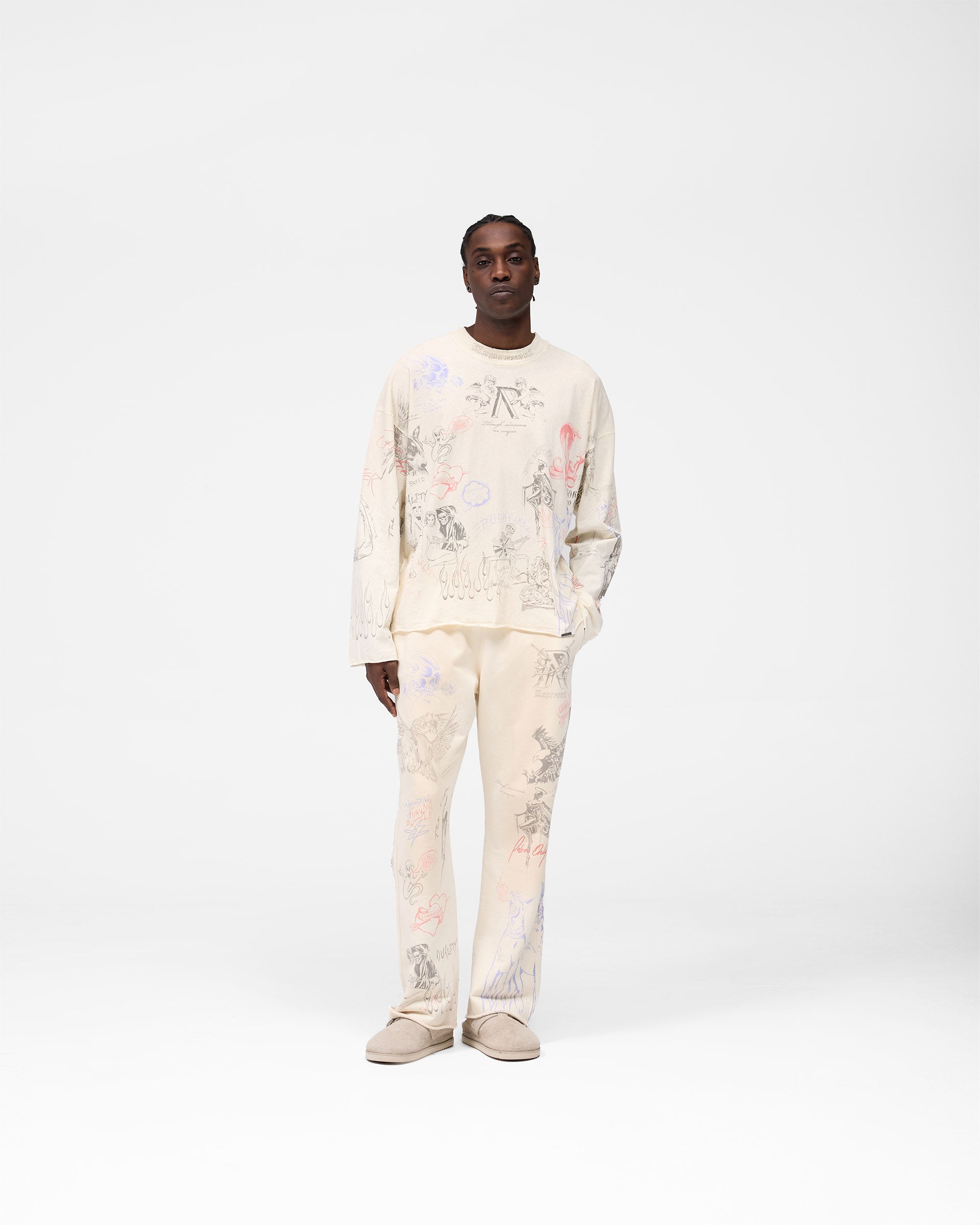 Legacy Long Sleeve T-Shirt in Buttercream - Soft Cotton Crewneck Top for Men & Women | Perfect for Casual Wear, Layering & Fall Outfits