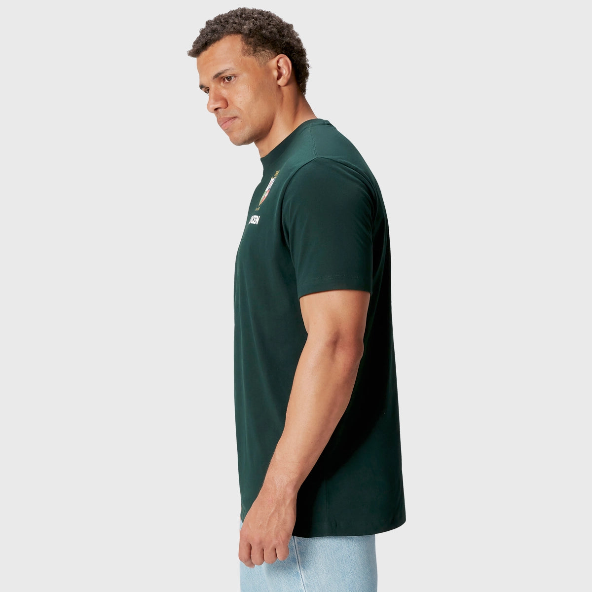 Canterbury British & Irish Lions Men's Cotton T-Shirt - Green Rugby Jersey for Fans & Players - Perfect for Game Day & Casual Wear