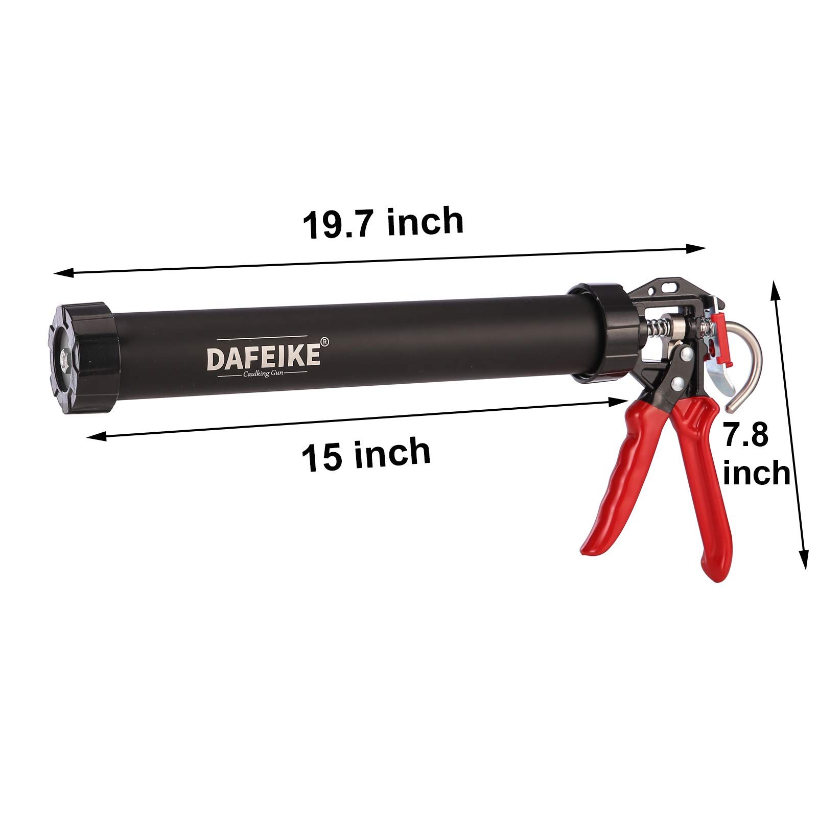 20 oz (600ml) Sausage Caulking Gun - Heavy Duty Manual Sealant Dispenser with 18:1 Thrust Ratio for Construction & DIY Projects - Perfect for Foil Pack Adhesives, Caulk Tubes & Sausage Sealants - Ideal for Home Repairs, Window Sealing & Plumbing Applications
