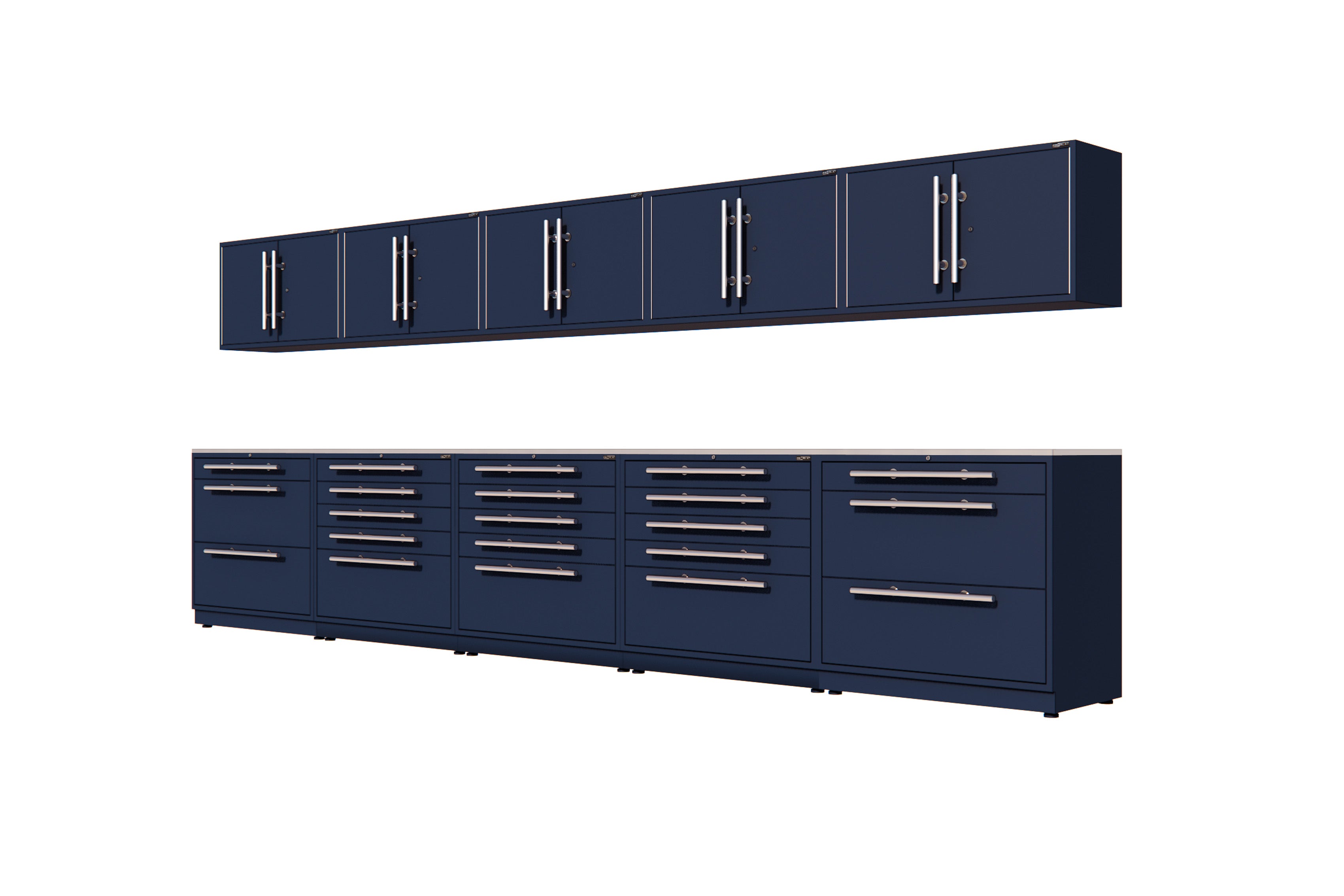 ProSlat LUX 200 Preconfigured Array - Wall Mounted Garage Storage System for Tools & Equipment Organization - Perfect for Home Garage, Workshop & DIY Projects