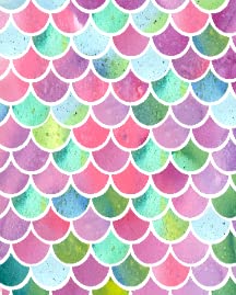 Dreamlike Mermaid Fish Scale-25