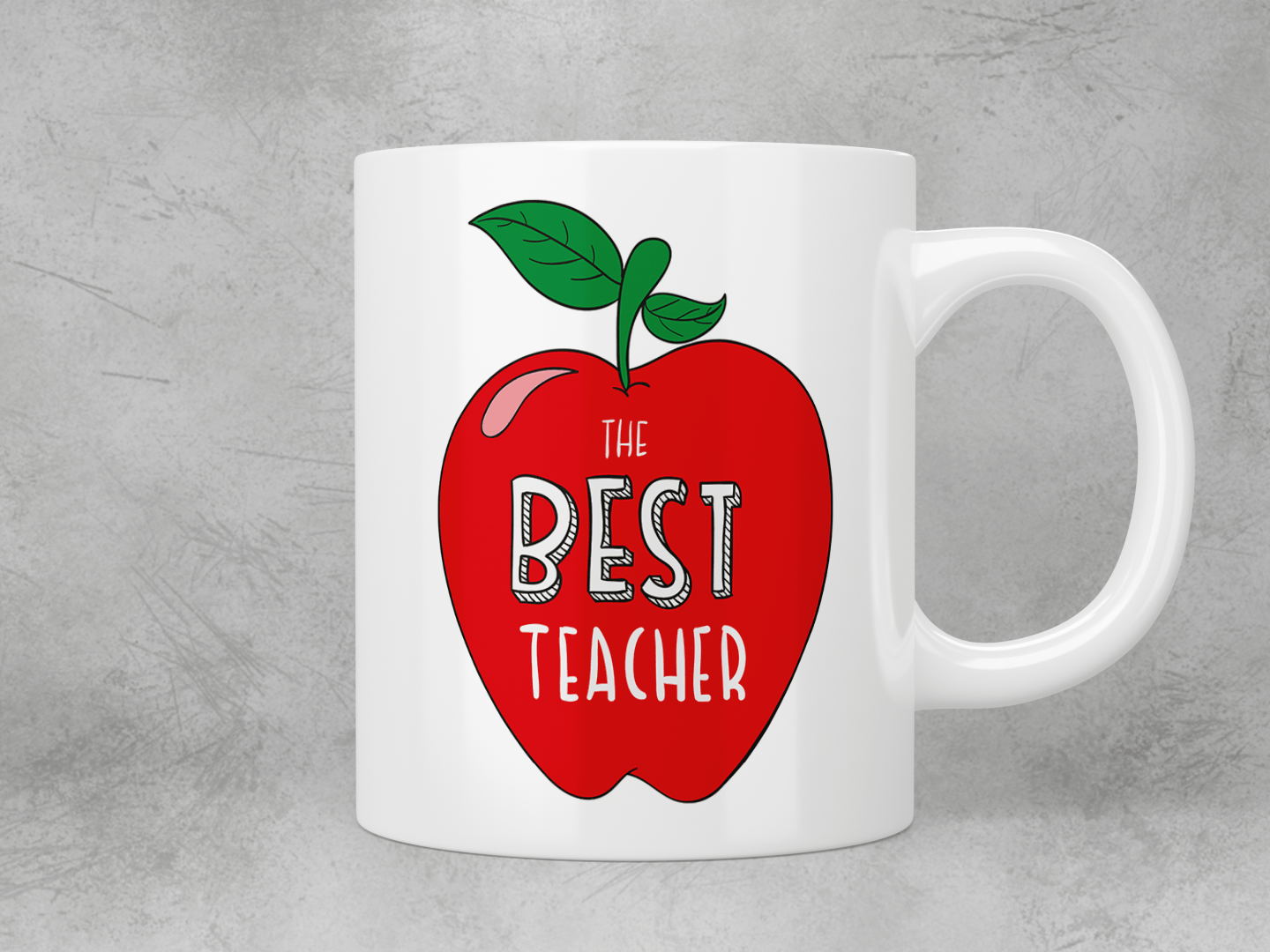 Best Teacher Apple Mug - Cute & Inspirational Coffee Cup for Educators - Perfect Gift for Teachers, Professors & Mentors - Ideal for Classroom, Office & Home Use