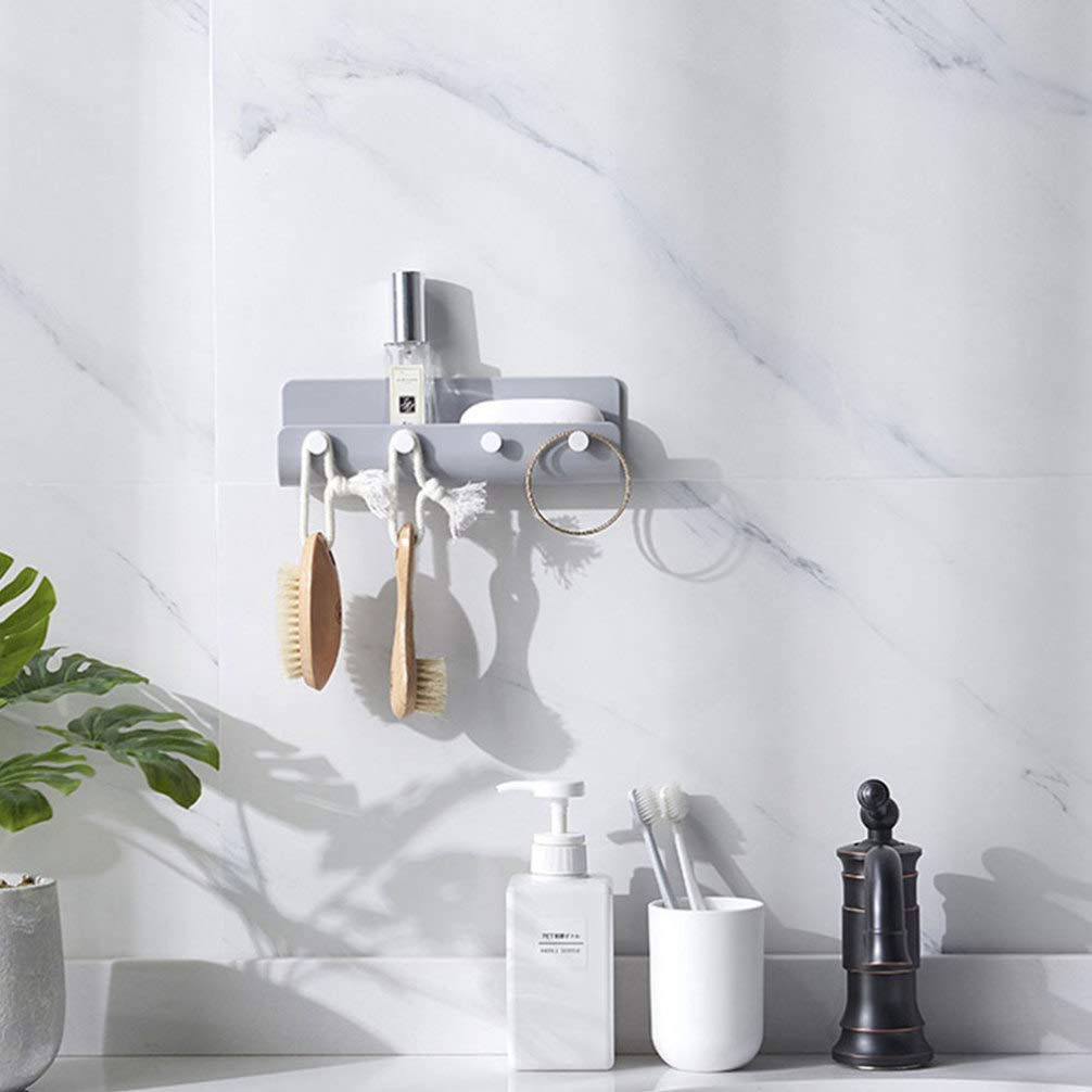 BESPORTBLE Adhesive Coat Rack Hooks 2pcs - Wall Mounted for Kitchen & Closet Storage