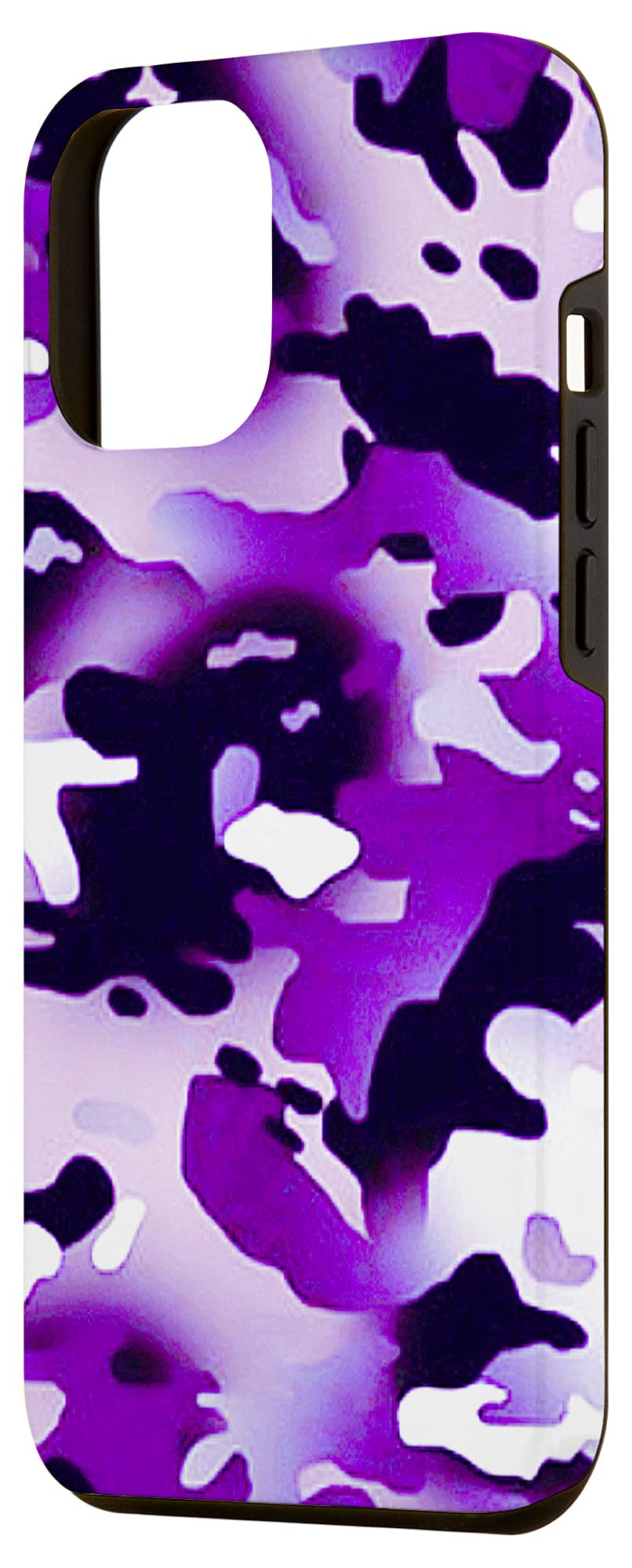 iPhone 12 Pro Max Grunge Purple Camouflage Case - Durable Protective Cover for Outdoor Adventures & Daily Use