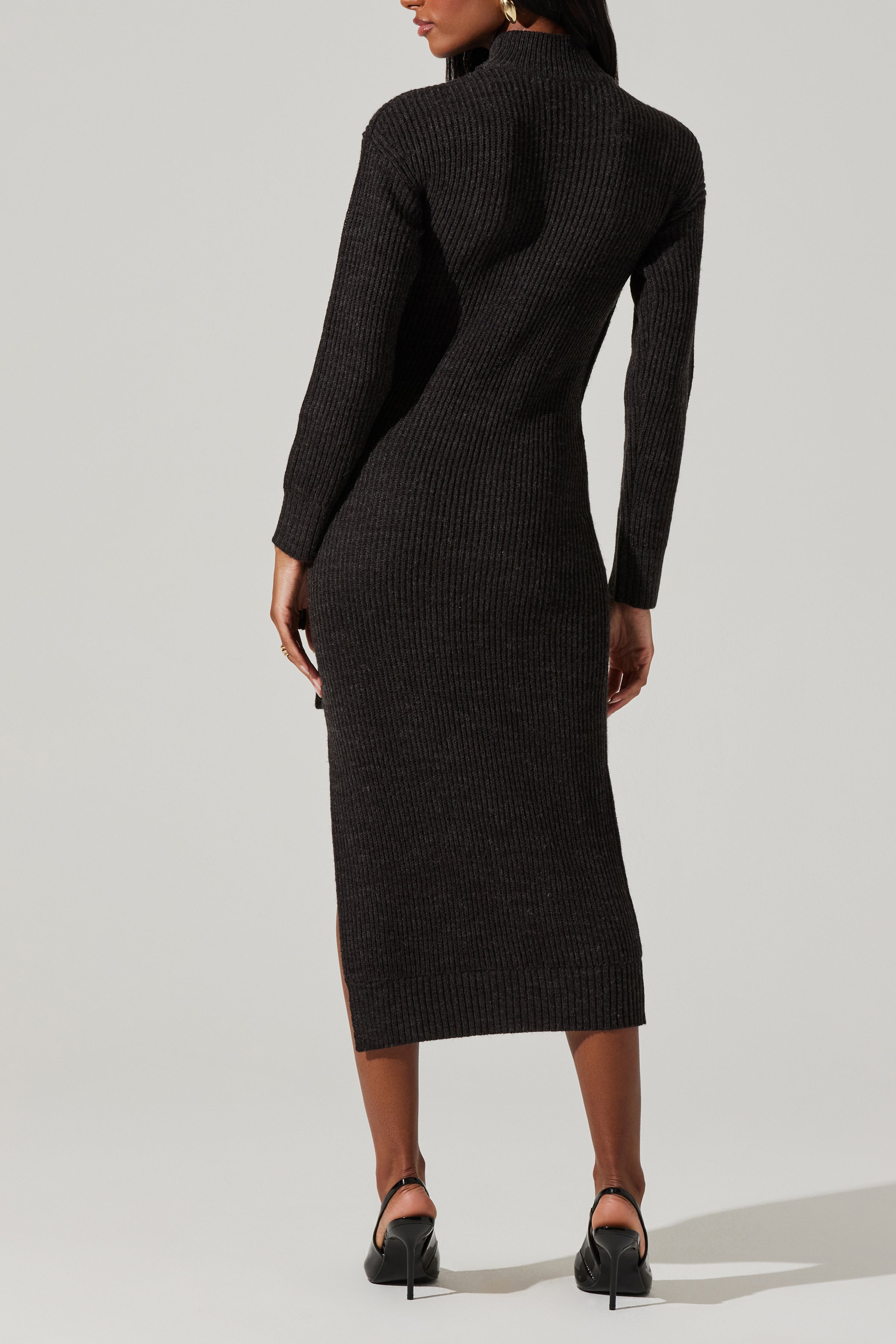 Audree Women's Midi Sweater Dress - Soft Knit Casual Long Sleeve Tunic Pullover for Fall & Winter | Perfect for Office, Date Night & Holiday Outfits