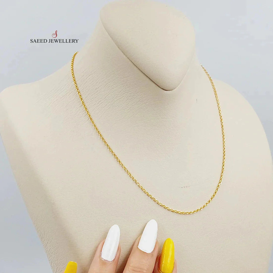 1.5mm Cable Link Chain Necklace 40cm - Dainty Gold/Silver Chain for Women & Men, Perfect for Layering, Pendants & Everyday Jewelry