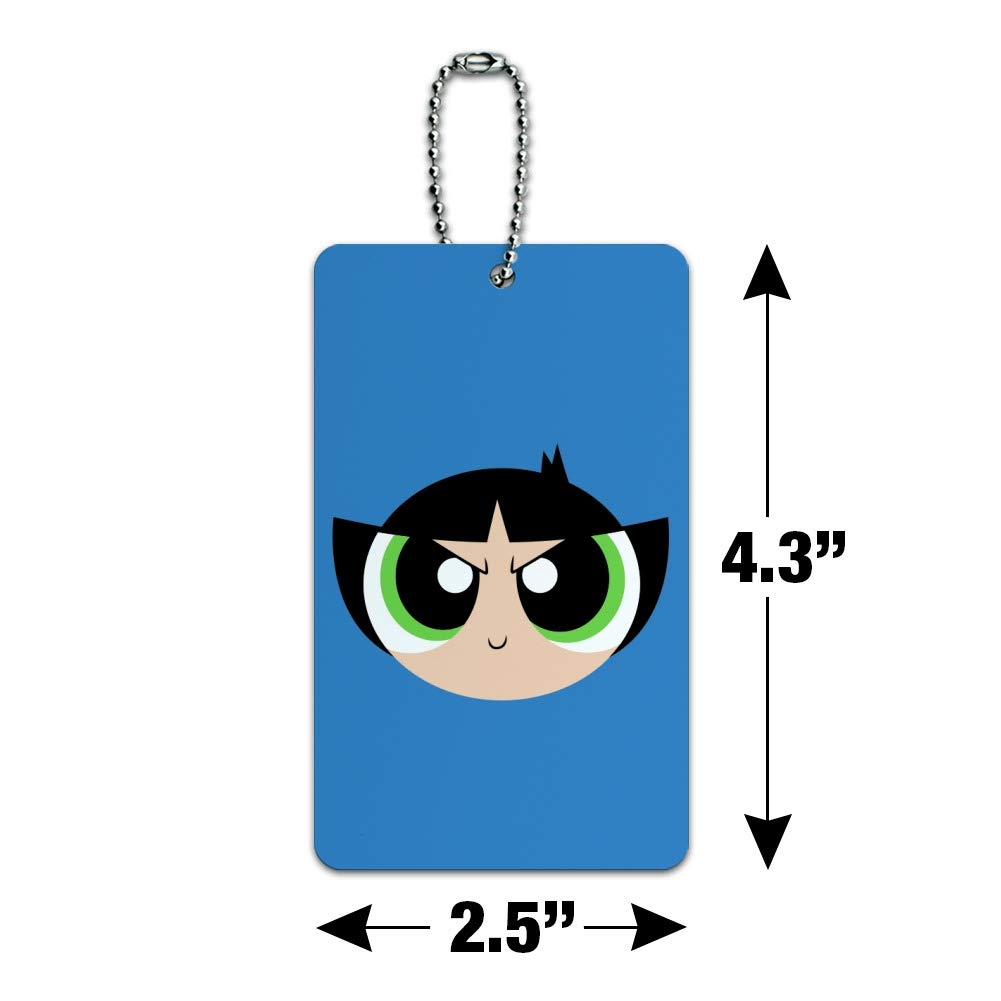 Buttercup Powerpuff Girls Luggage Tag - Cute Cartoon Character Suitcase ID Label for Carry-On Bags | Perfect for Travel, School Backpacks & Kids' Luggage Identification