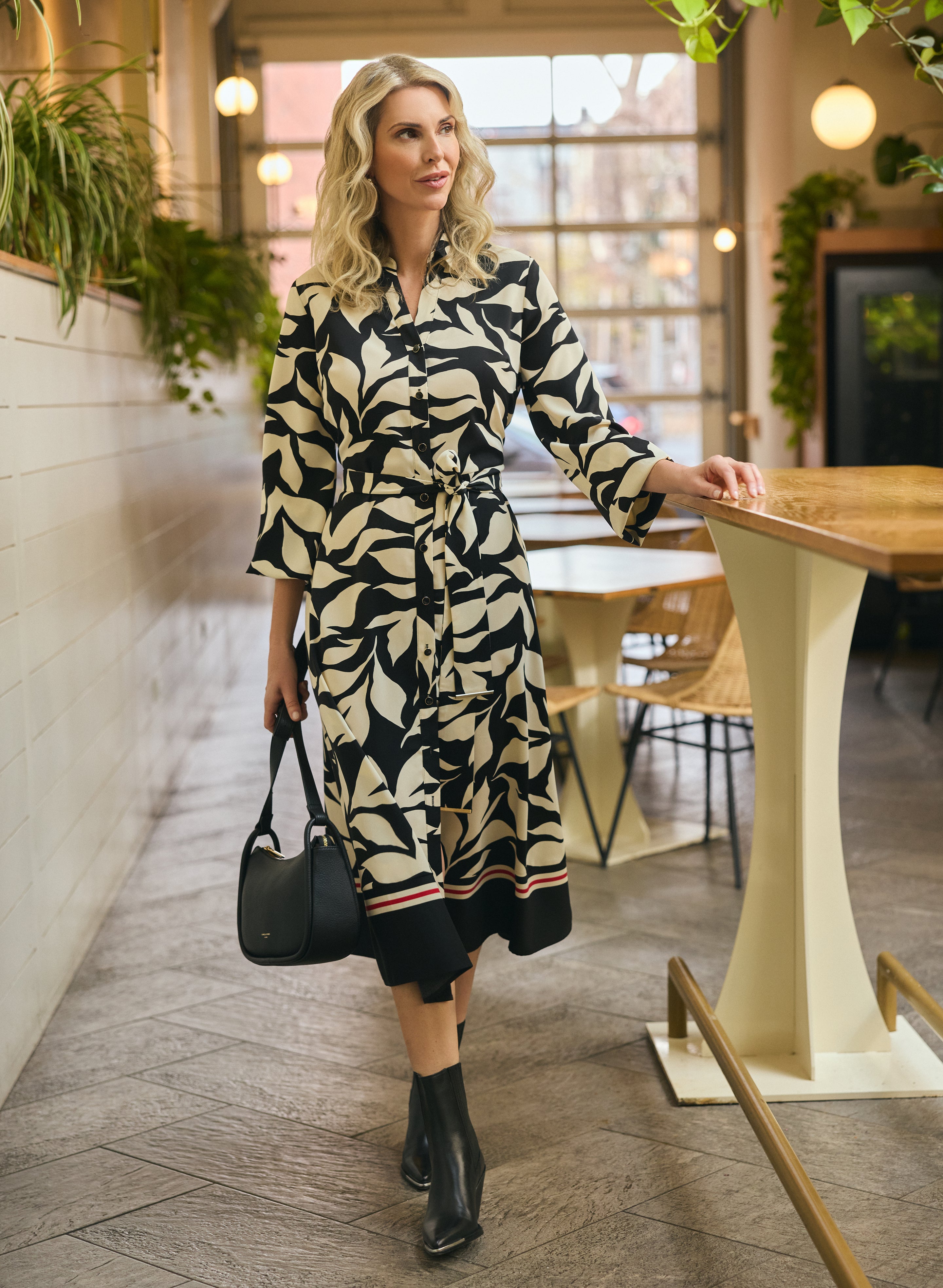 Floral Midi Dress for Women - Summer Boho Flowy Dress with Short Sleeves - Perfect for Beach Vacation, Date Night & Outdoor Parties