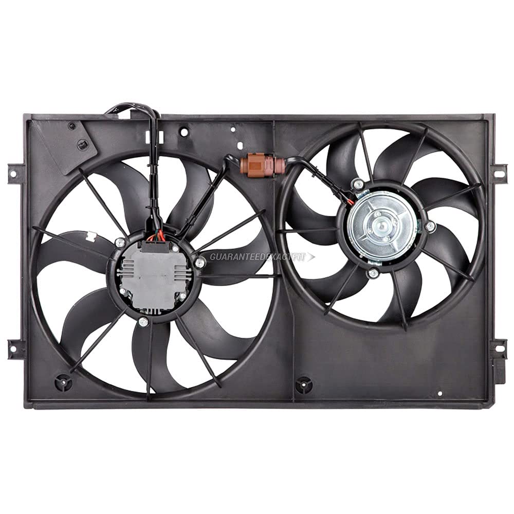 Dual Cooling Fan Assembly for Volkswagen VW Golf Jetta Rabbit Passat CC & New Beetle - OEM Replacement Part 19-20898AN - Perfect for Engine Cooling & Overheating Prevention - BuyAutoParts