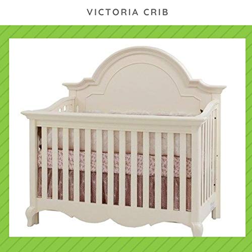 CC KITS Full-Size Crib Conversion Kit with Bed Rails - White Linen | Compatible with Suite Bebe Cribs | Perfect for Toddler Safety & Transitioning to Big Kid Bed