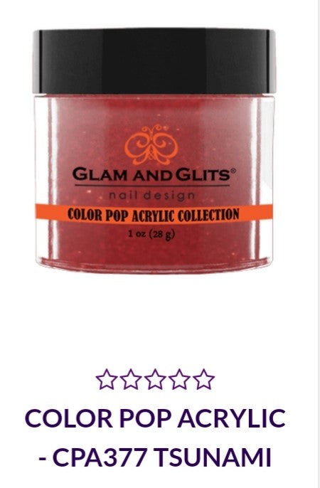GLAM AND GLITS COLOR POP COLLECTIONS CPA377 - 1 oz TSUNAMI Nail Polish - Vibrant Long-Lasting Gel Polish for Manicures & Pedicures - Perfect for Parties, Weddings, and Special Occasions