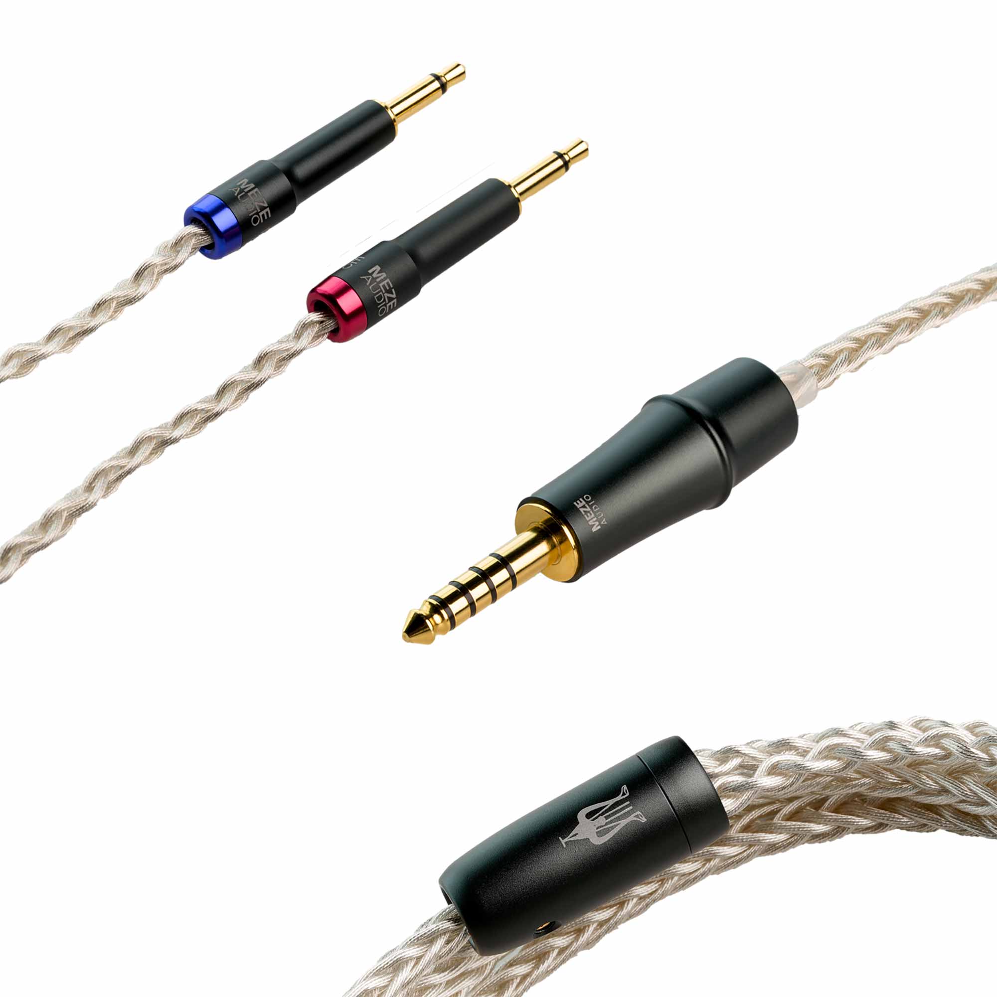 Premium Meze 109 Pro & Liric Silver Replacement Headphone Cable - High-Quality Audio Upgrade for Audiophiles & Studio Use