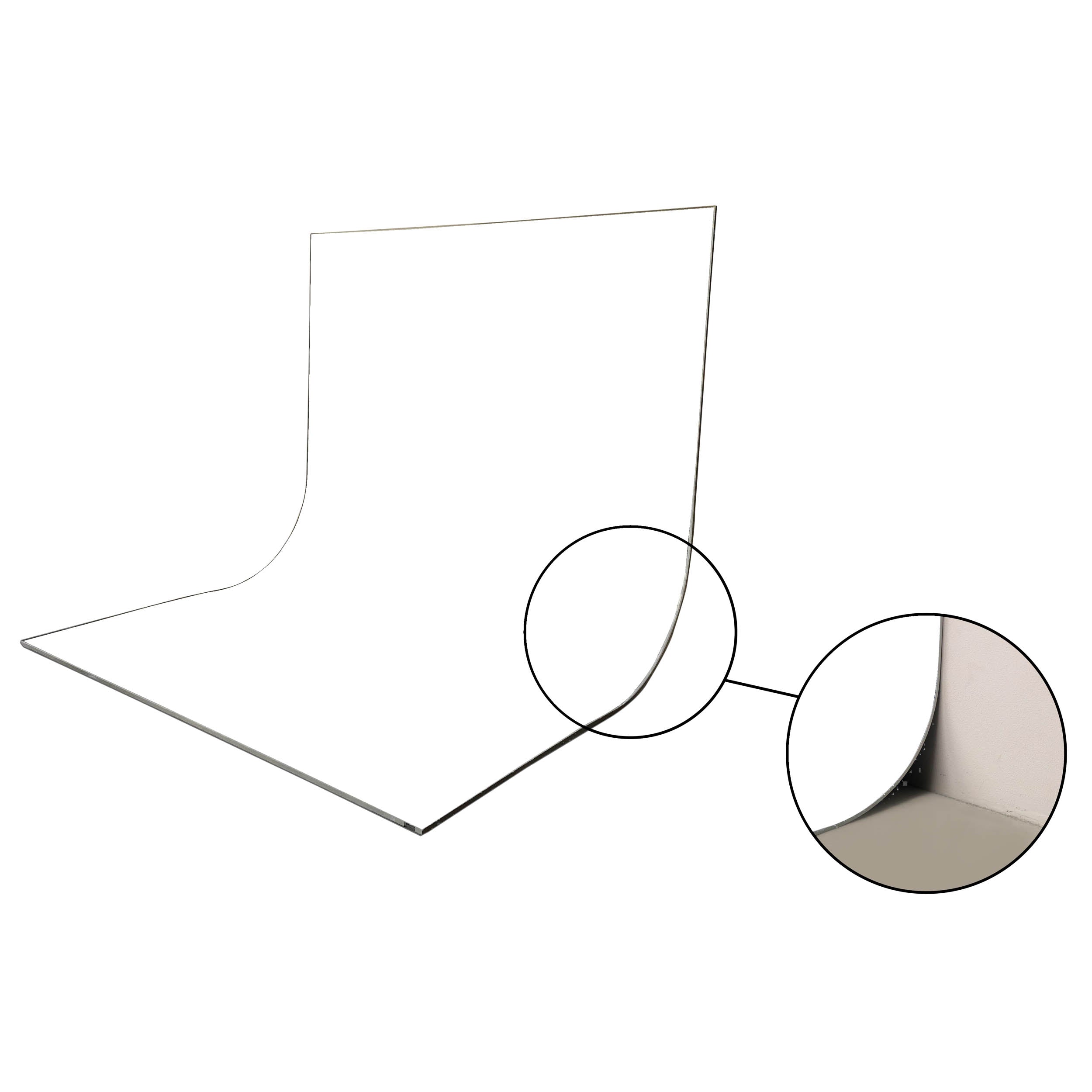 White Fabric Skin for EasiFrame Curve Portable Studio Cyclorama System - Replacement Cover for Photography Backdrop | Perfect for Product Shoots, YouTube Videos & Professional Studio Setups