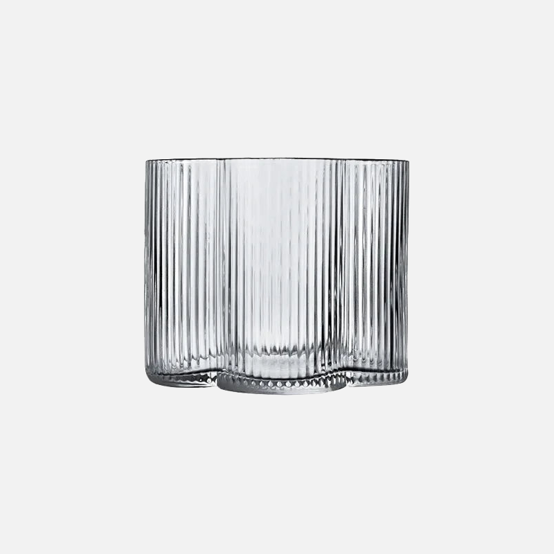 Elegant Floral Scalloped Edge Glass Cups & Carafe Set - Perfect for Tea Parties, Bridal Showers, and Home Decor