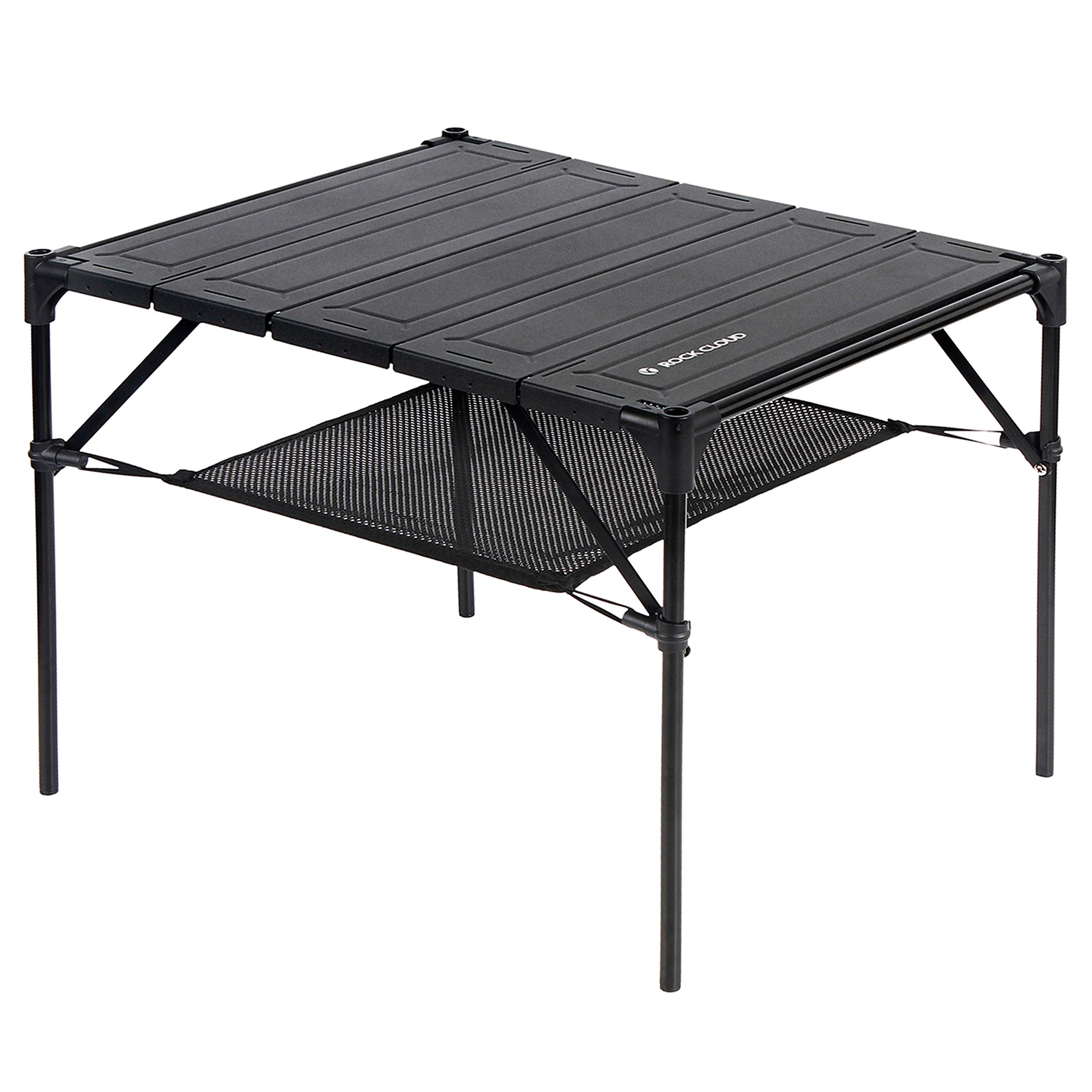 ROCK CLOUD Portable Folding Camping Table - Lightweight Aluminum Outdoor Picnic Table for Camping, Hiking, Backpacking | Perfect for Beach, RV, Tailgating & Outdoor Adventures