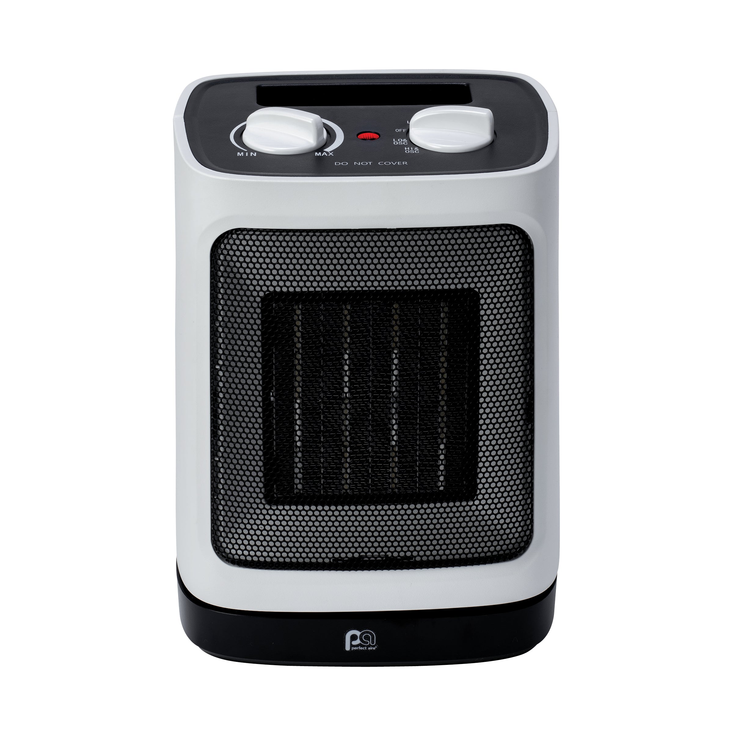 1500W/900W Oscillating Ceramic Space Heater with 10 Heat Settings - White - Perfect for Home, Office & Bedroom Warmth